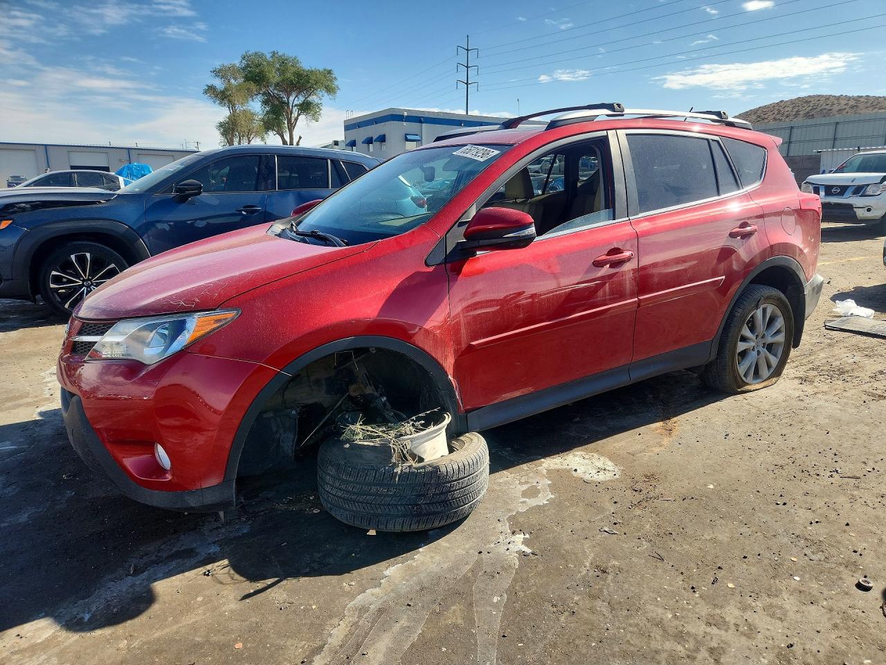 2013 Toyota Rav4 Limited Красный vin: 2T3DFREV7DW026461