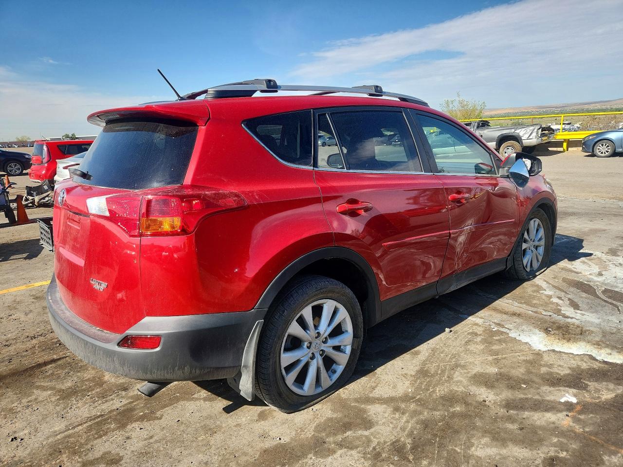 2013 Toyota Rav4 Limited Red vin: 2T3DFREV7DW026461