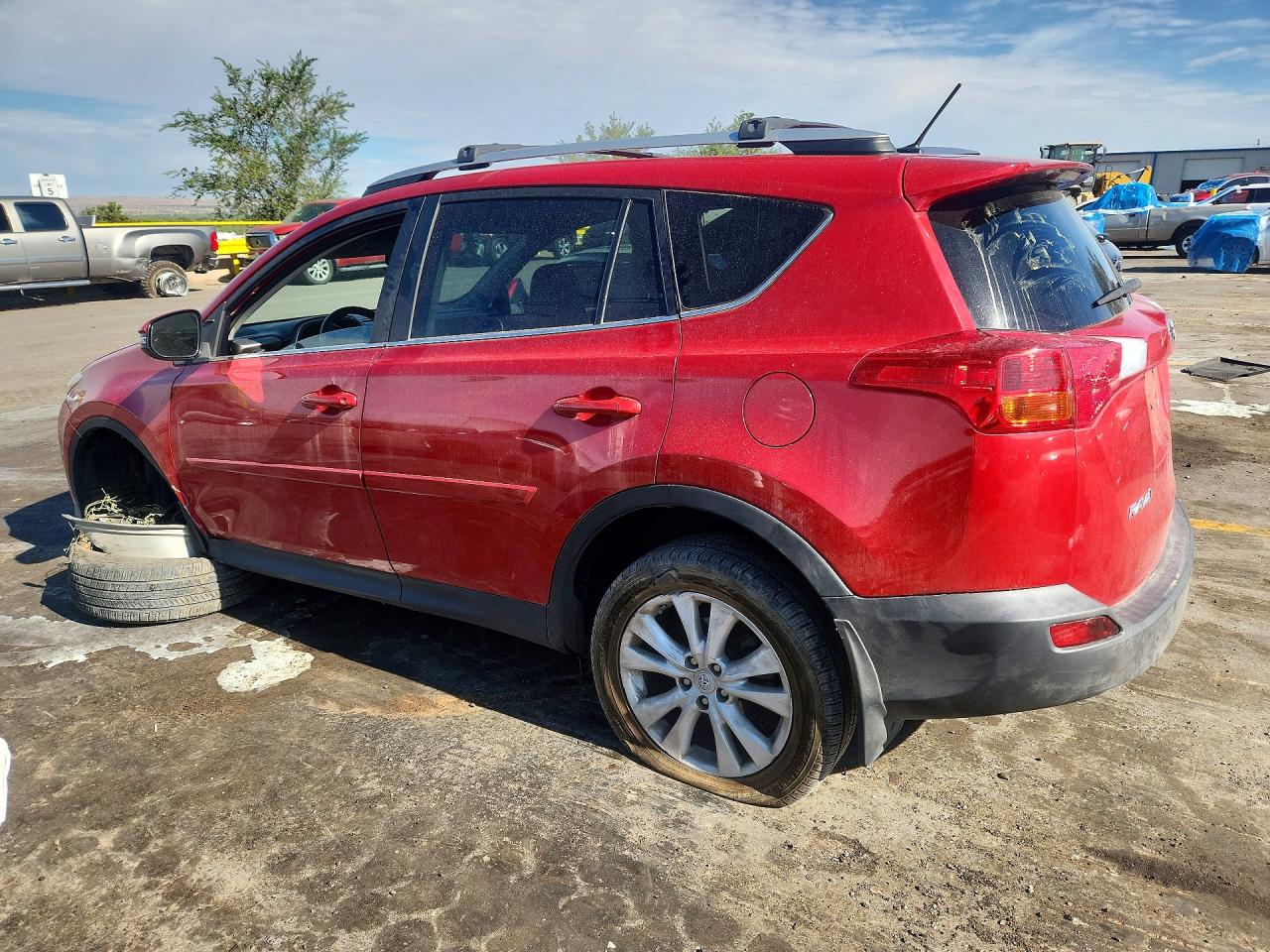 2013 Toyota Rav4 Limited Red vin: 2T3DFREV7DW026461
