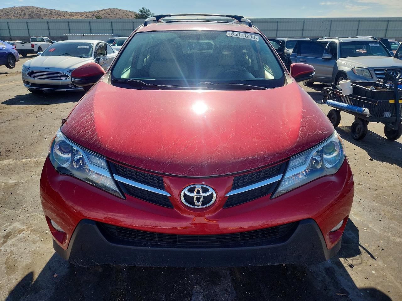 2013 Toyota Rav4 Limited Red vin: 2T3DFREV7DW026461