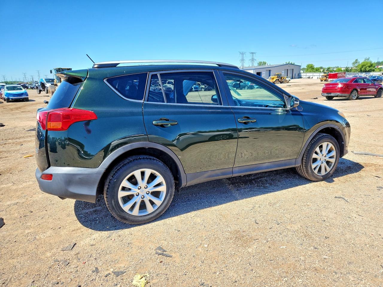 2013 Toyota Rav4 Limited Green vin: 2T3DFREV7DW037623