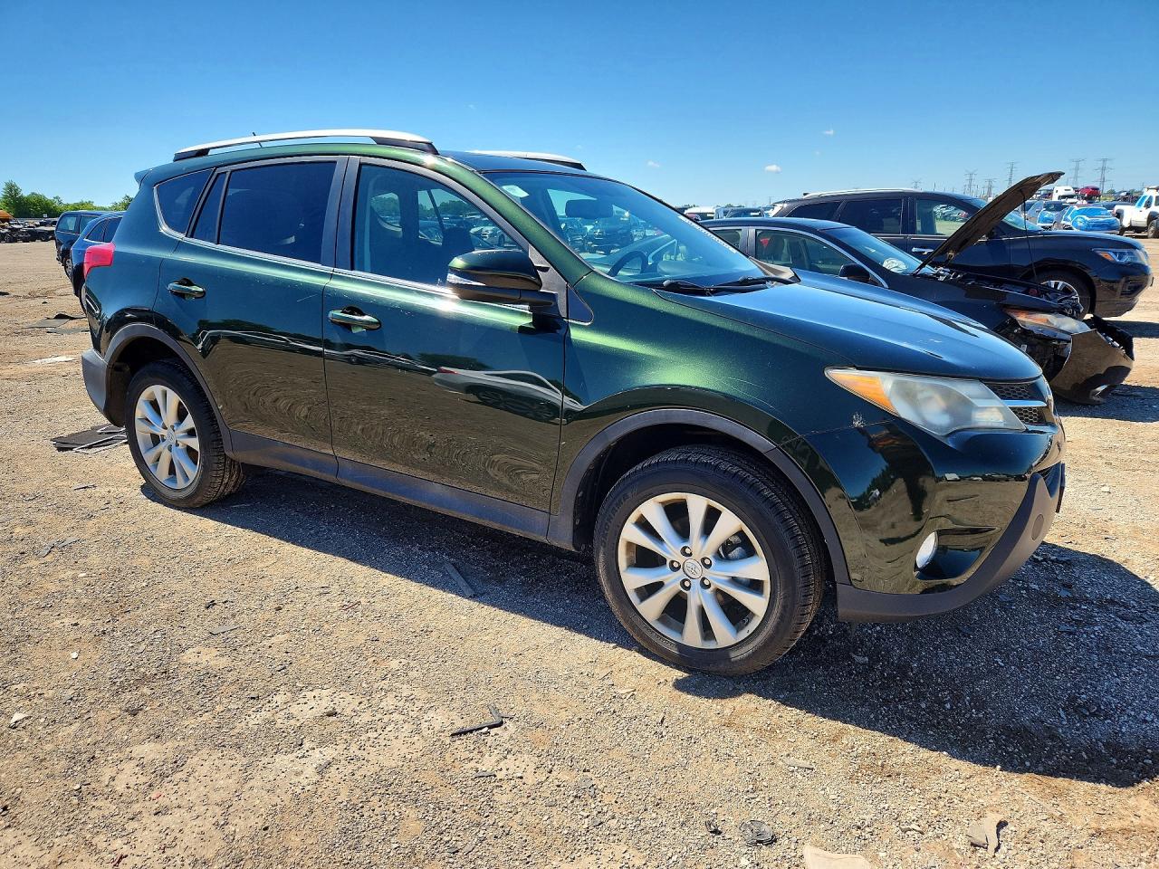 2013 Toyota Rav4 Limited Green vin: 2T3DFREV7DW037623