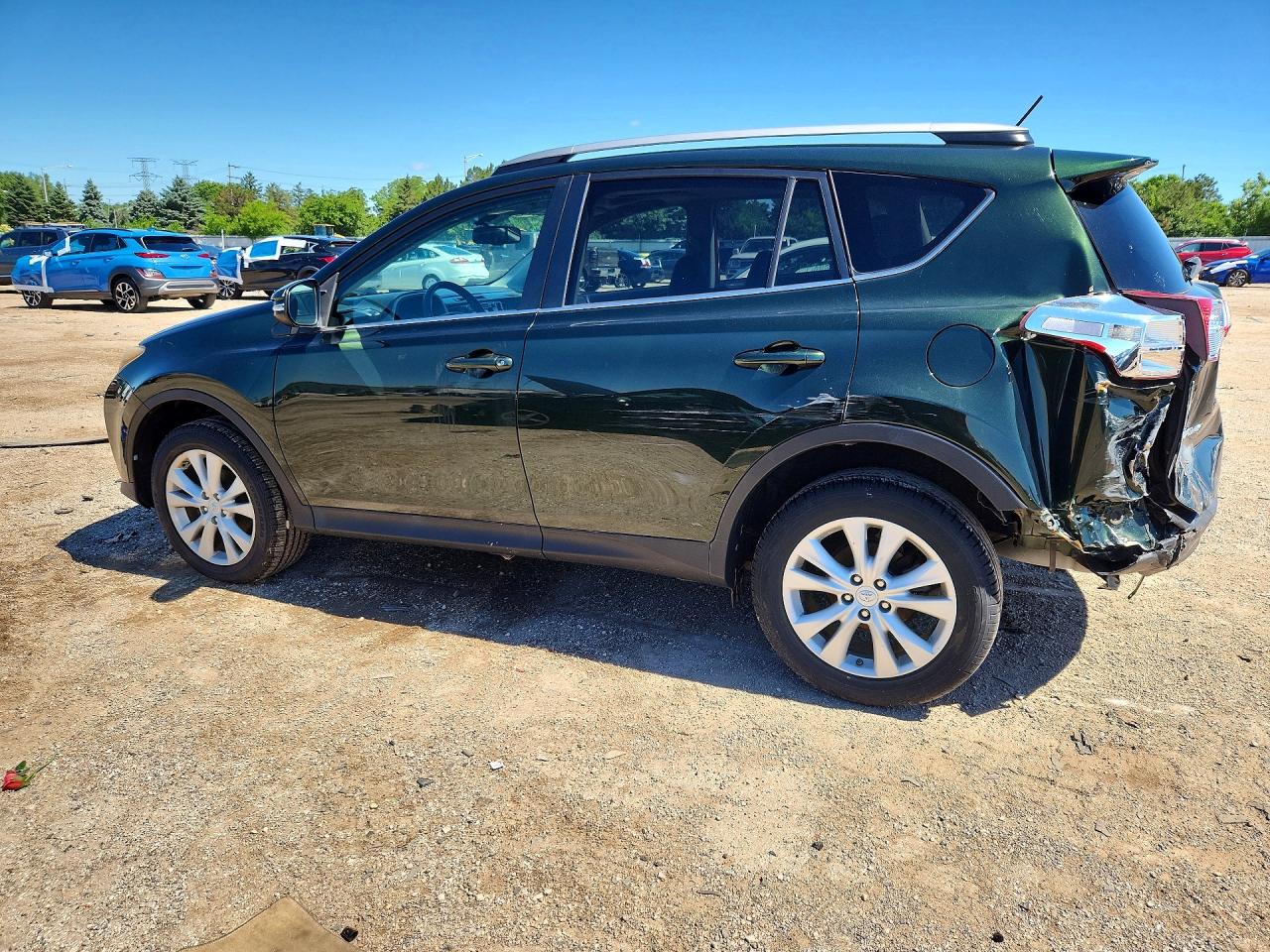 2013 Toyota Rav4 Limited Green vin: 2T3DFREV7DW037623