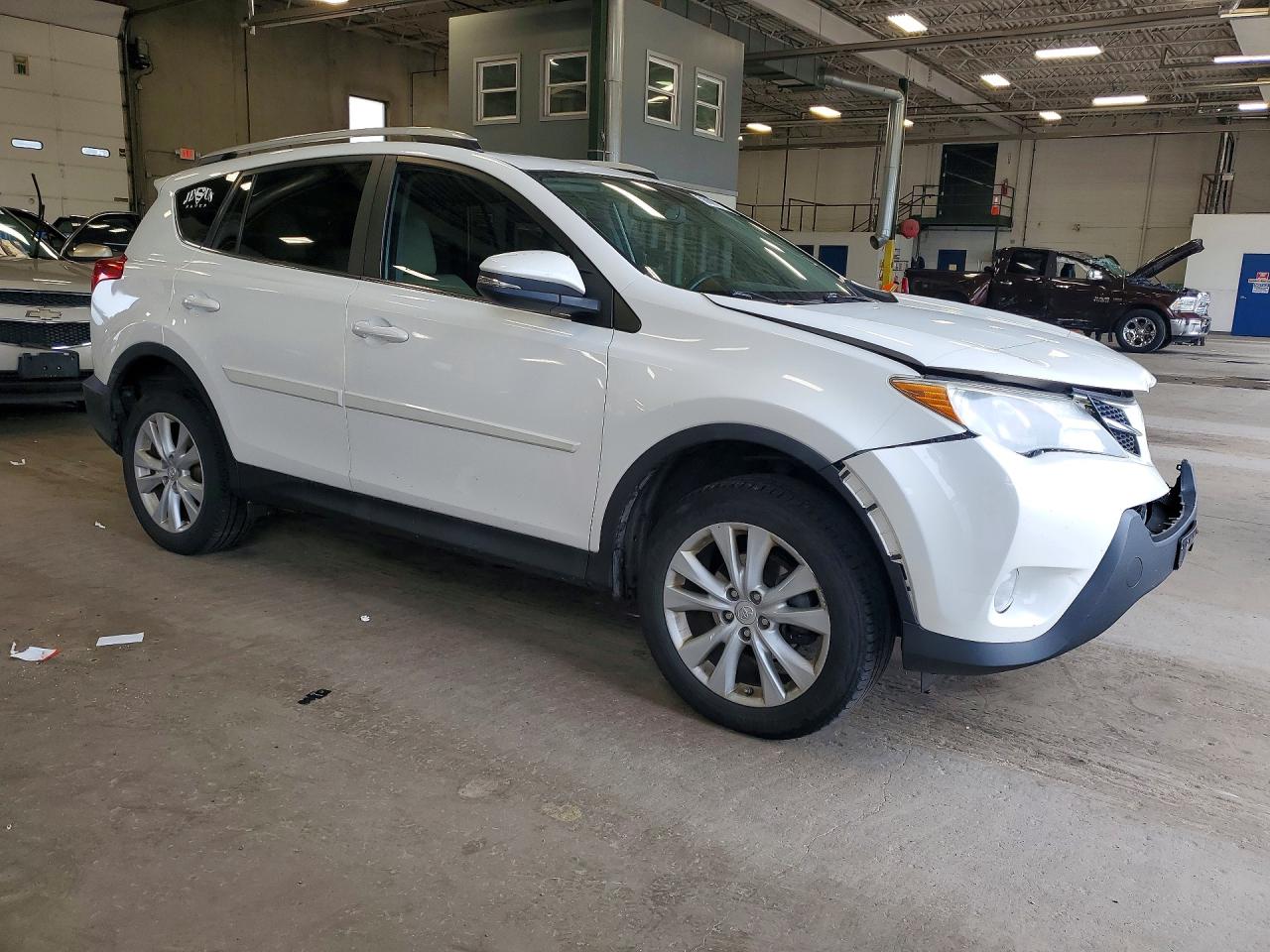 2013 Toyota Rav4 Limited White vin: 2T3DFREV7DW058343