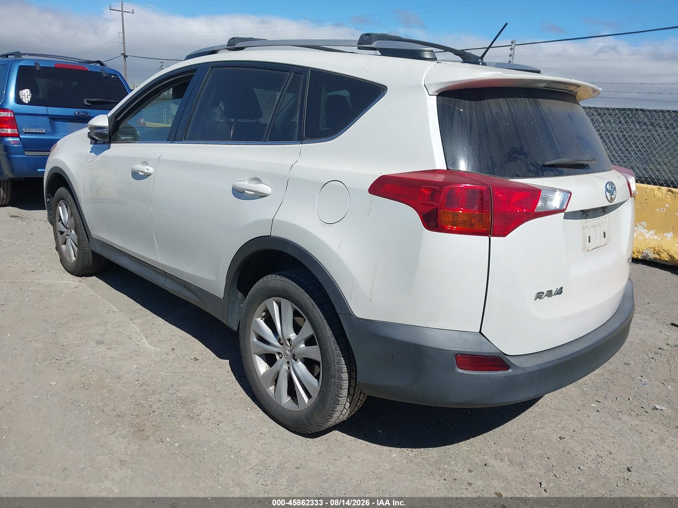 2013 Toyota Rav4 Limited White vin: 2T3DFREV7DW071691