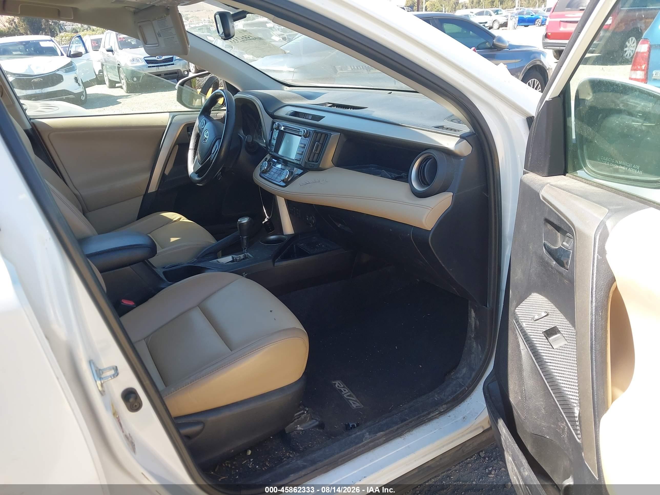 2013 Toyota Rav4 Limited White vin: 2T3DFREV7DW071691