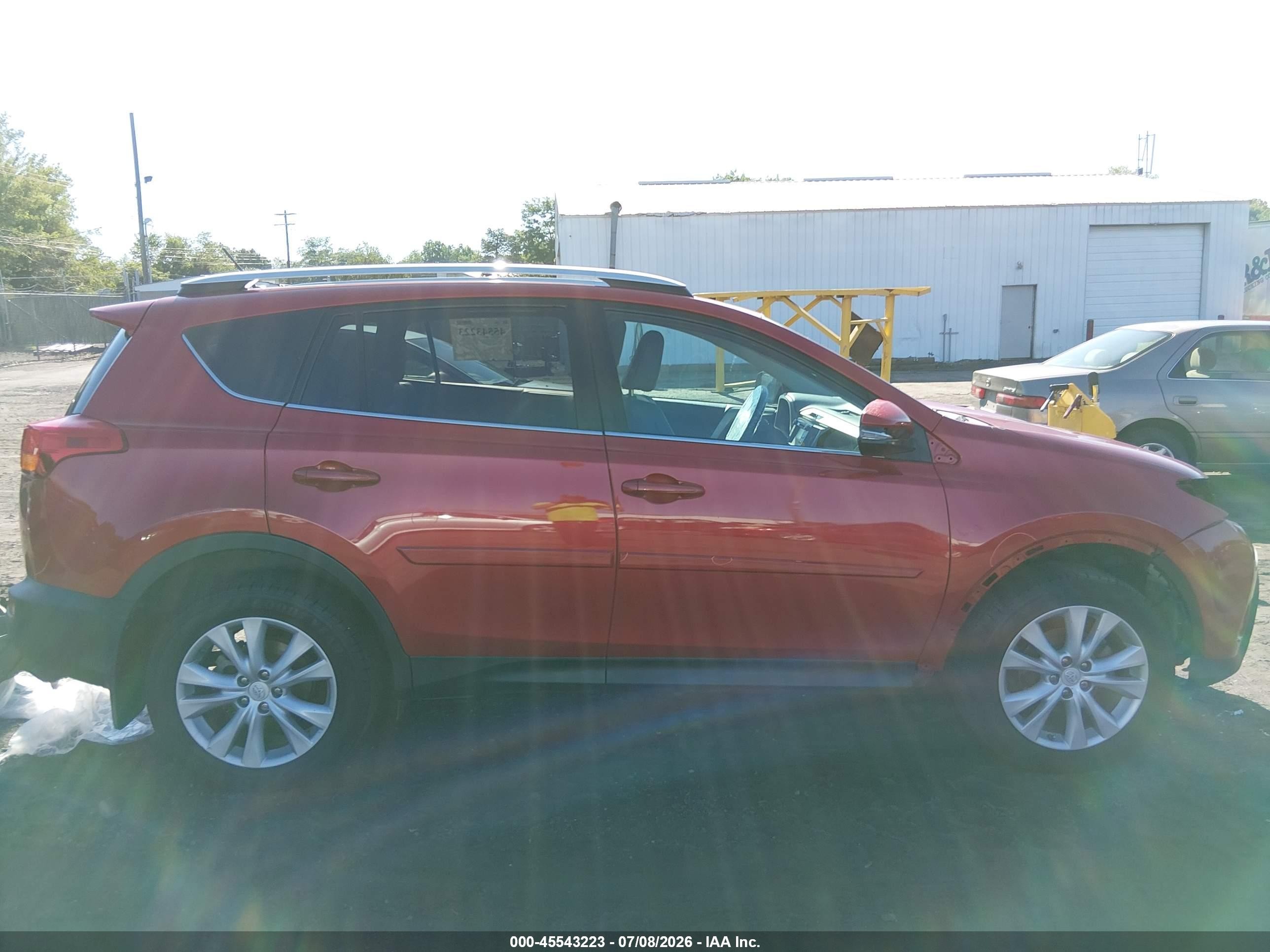 2013 Toyota Rav4 Limited Red vin: 2T3DFREV7DW077605