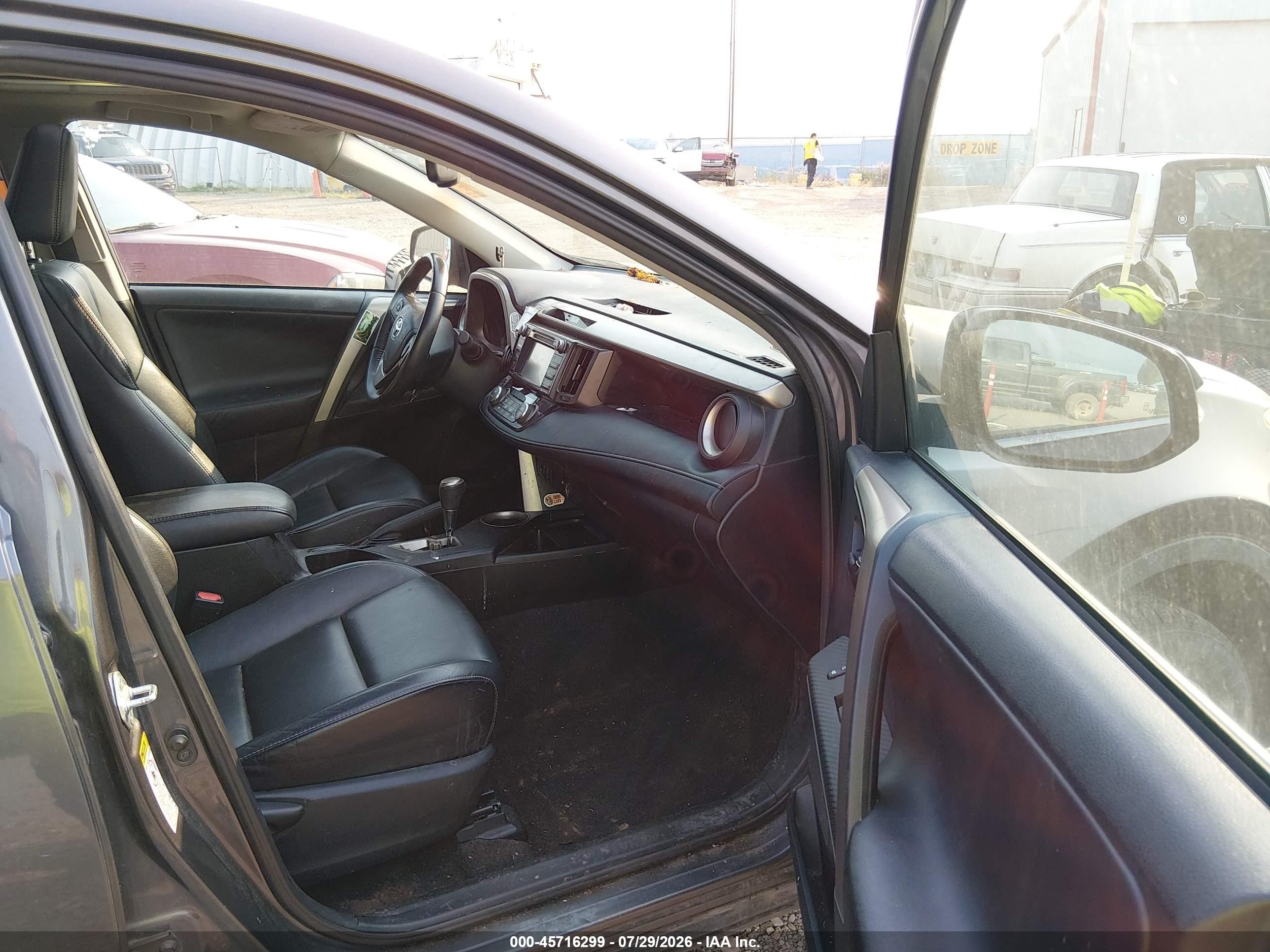 2013 Toyota Rav4 Limited Серый vin: 2T3DFREV7DW094730