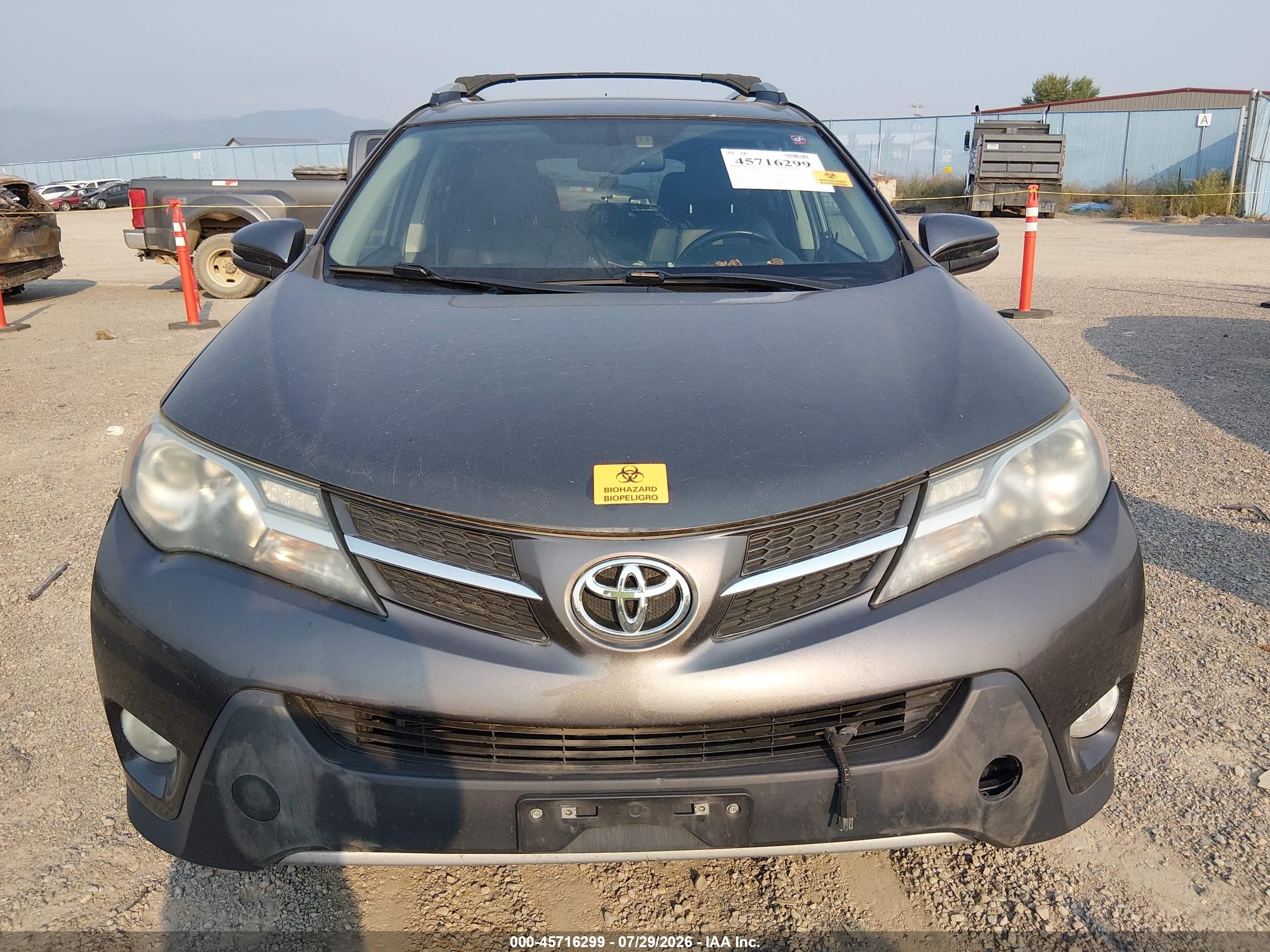 2013 Toyota Rav4 Limited Серый vin: 2T3DFREV7DW094730