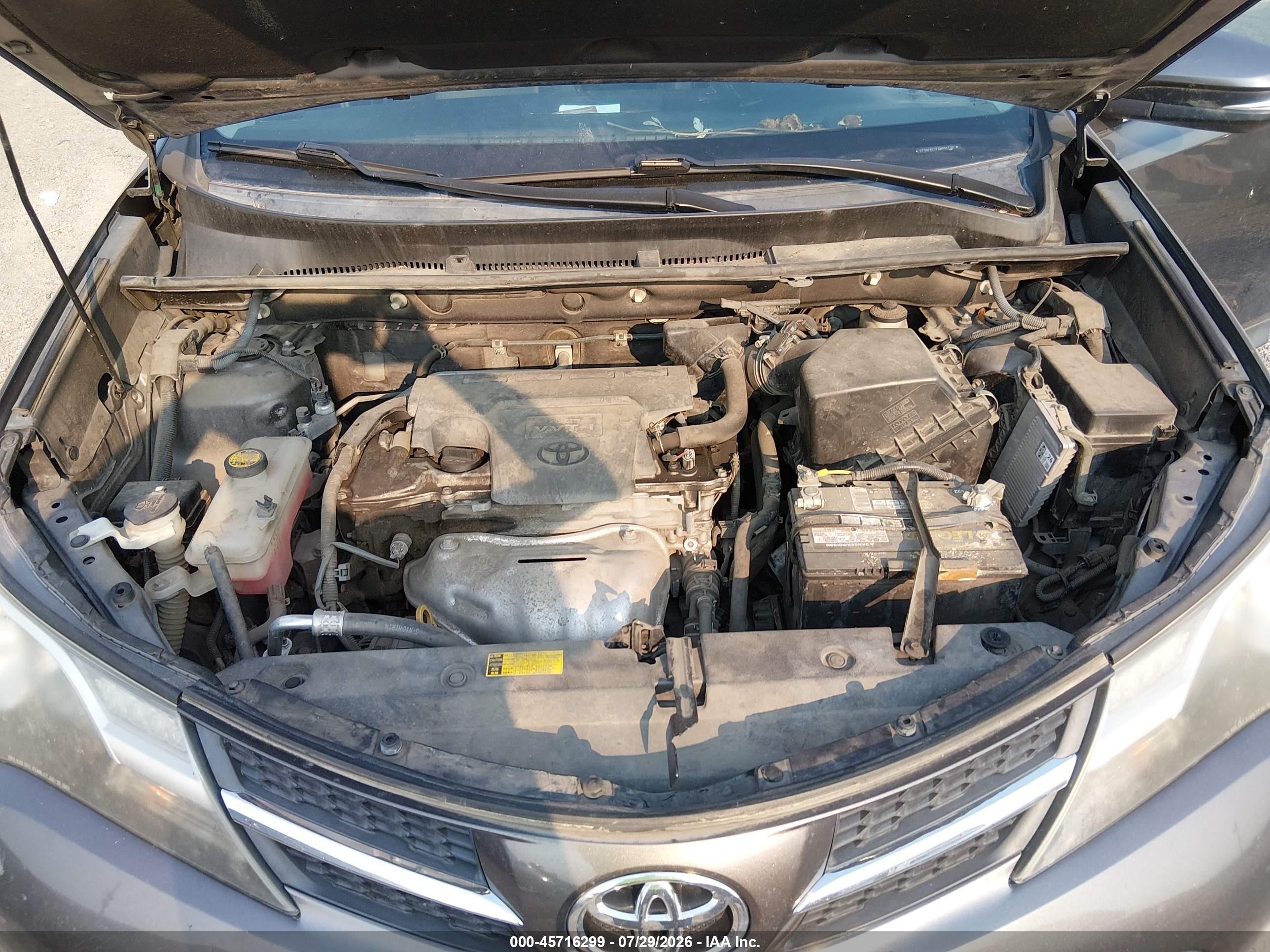 2013 Toyota Rav4 Limited Серый vin: 2T3DFREV7DW094730