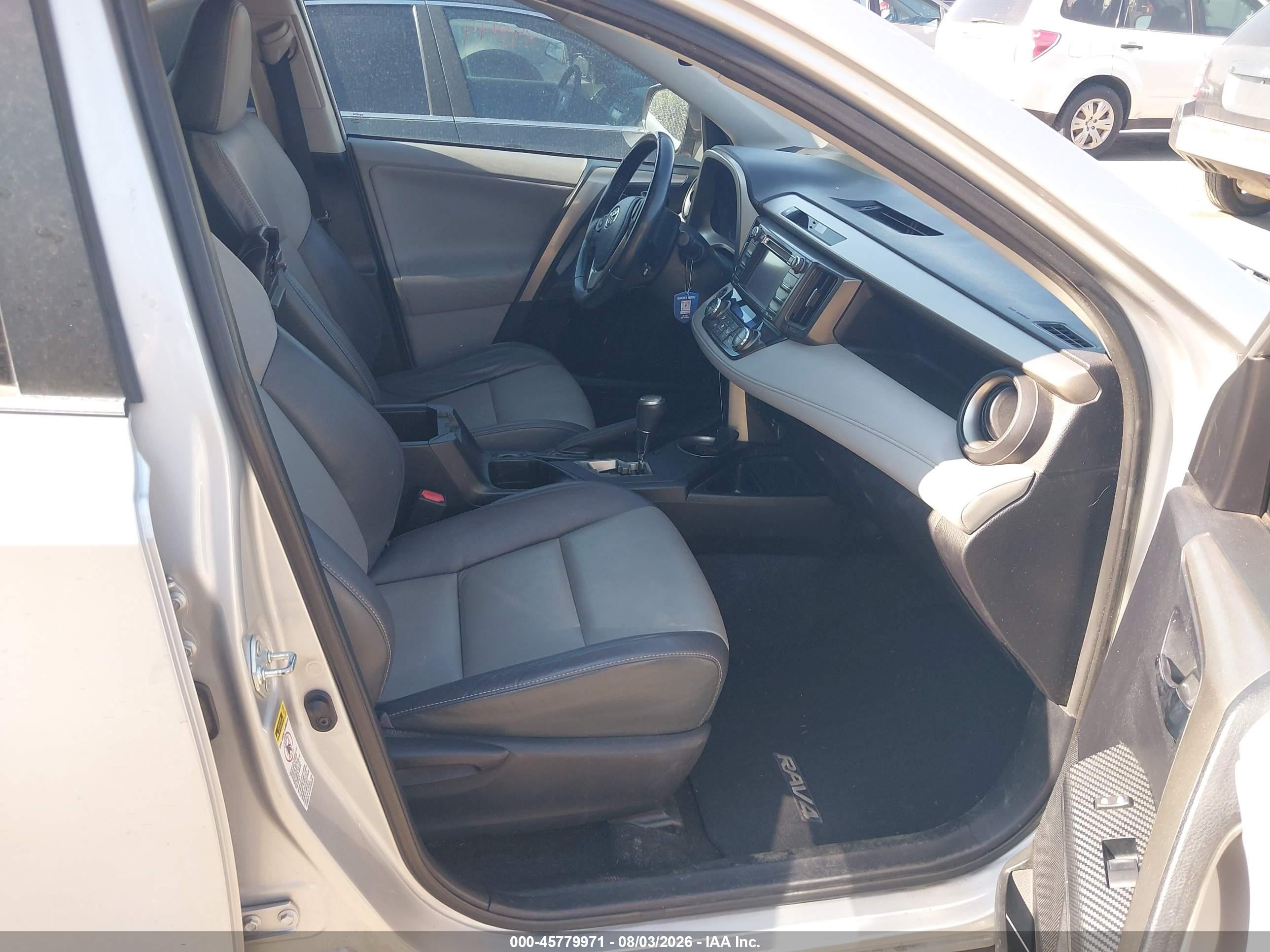 2013 Toyota Rav4 Limited Серебряный vin: 2T3DFREV7DW110070