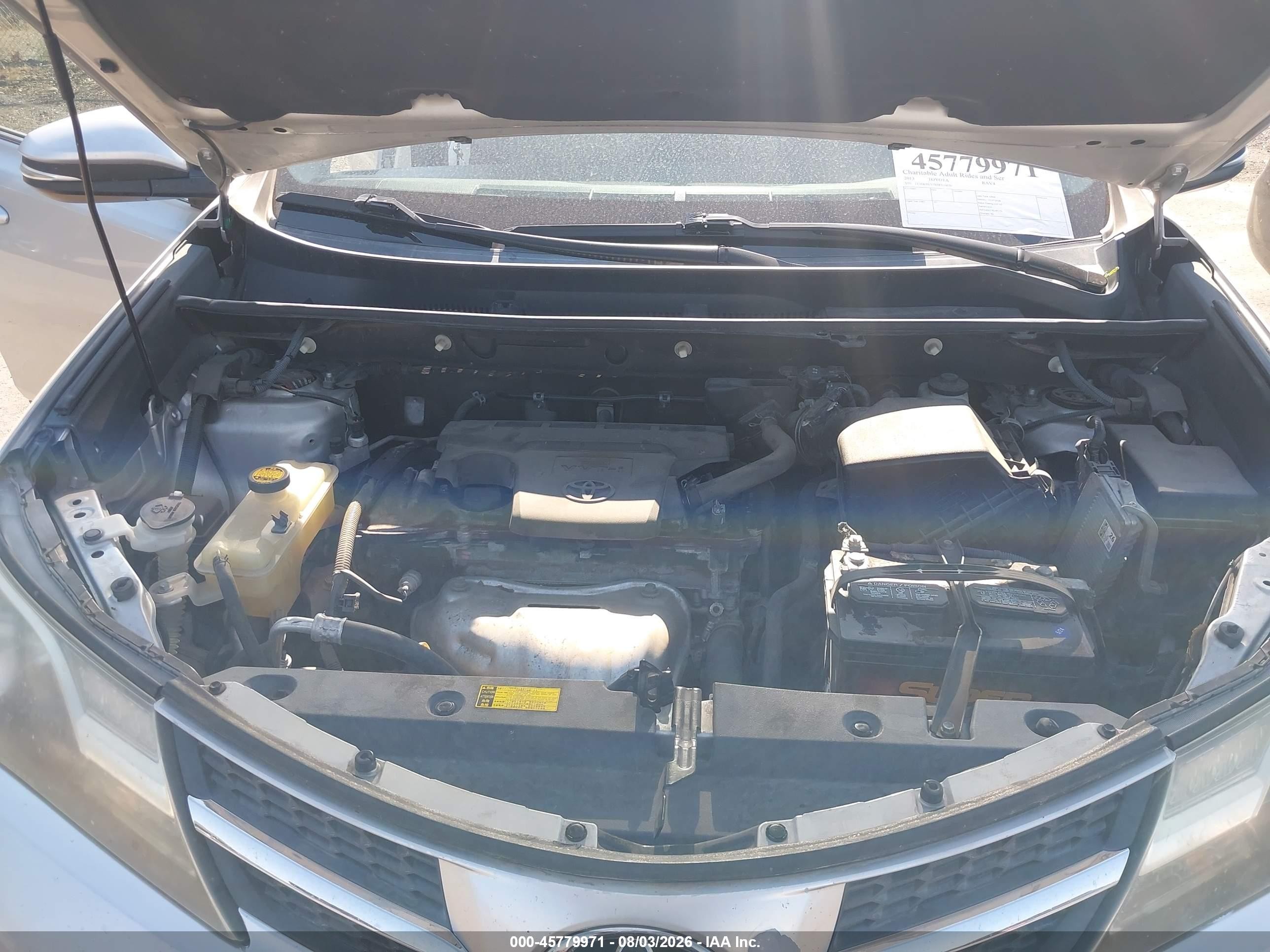 2013 Toyota Rav4 Limited Серебряный vin: 2T3DFREV7DW110070