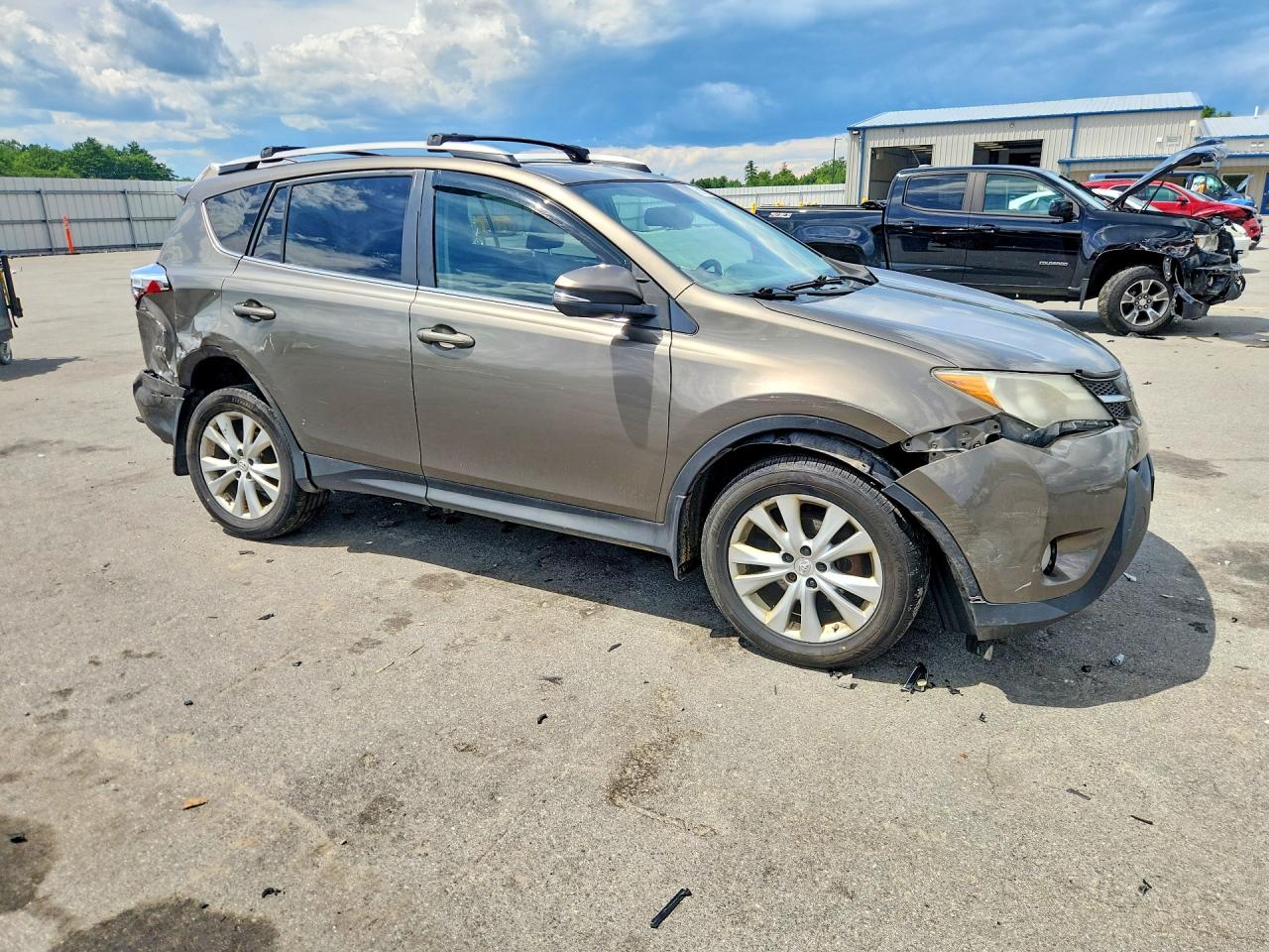 2013 Toyota Rav4 Limited Brown vin: 2T3DFREV7DW124227
