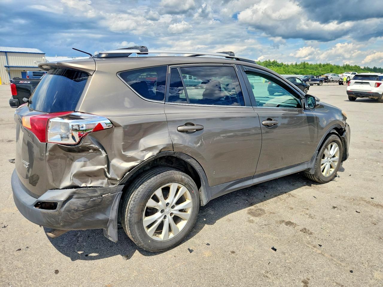 2013 Toyota Rav4 Limited Brown vin: 2T3DFREV7DW124227