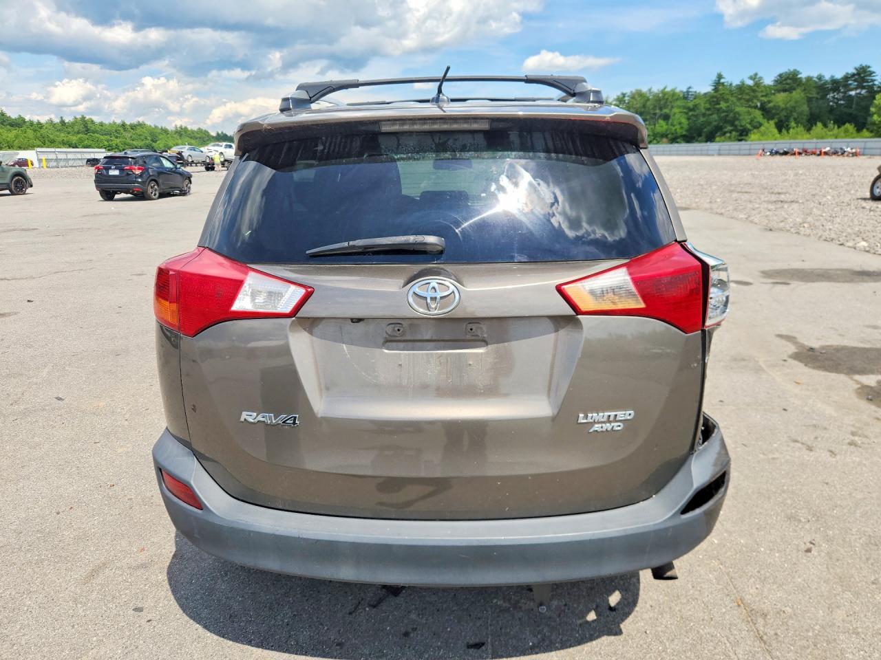 2013 Toyota Rav4 Limited Brown vin: 2T3DFREV7DW124227