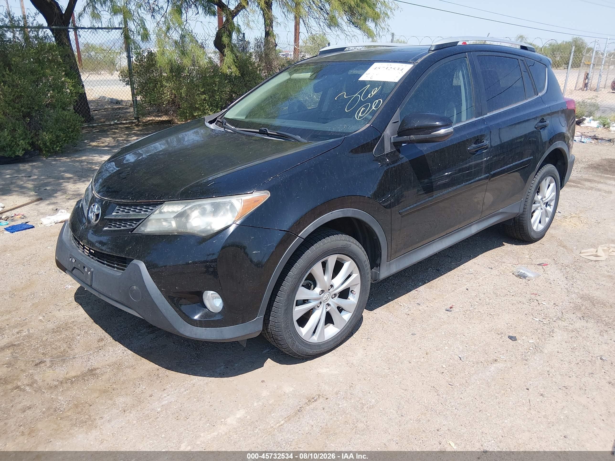 2014 Toyota Rav4 Limited Черный vin: 2T3DFREV7EW147850