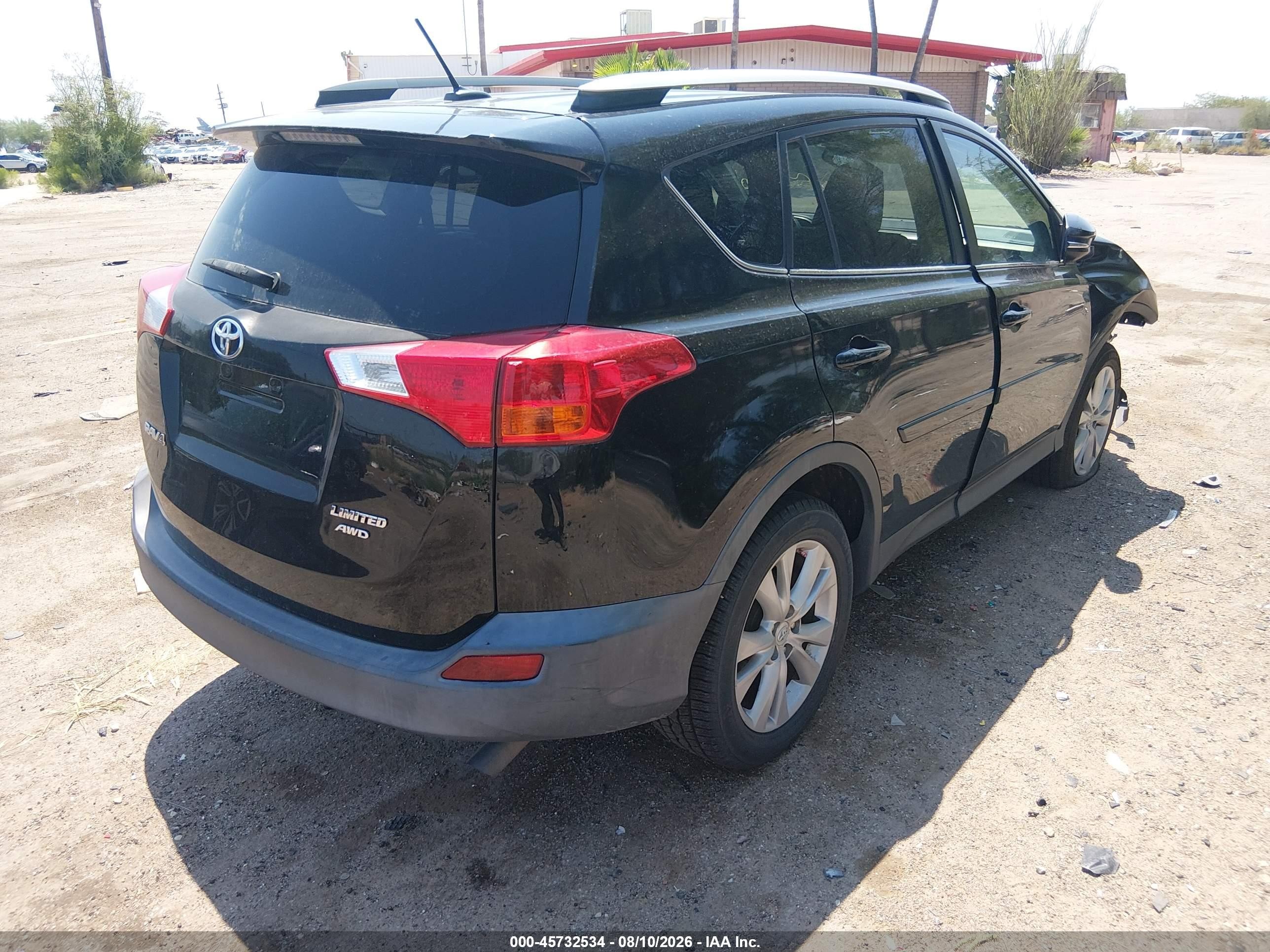 2014 Toyota Rav4 Limited Черный vin: 2T3DFREV7EW147850