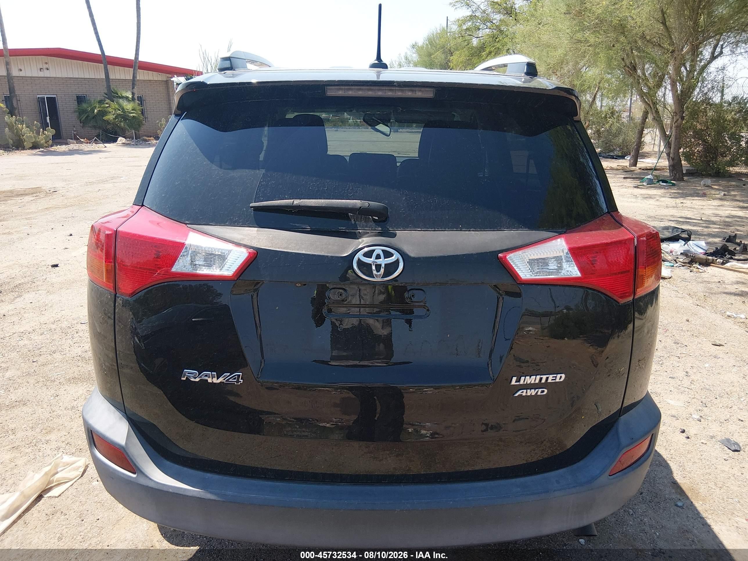 2014 Toyota Rav4 Limited Черный vin: 2T3DFREV7EW147850