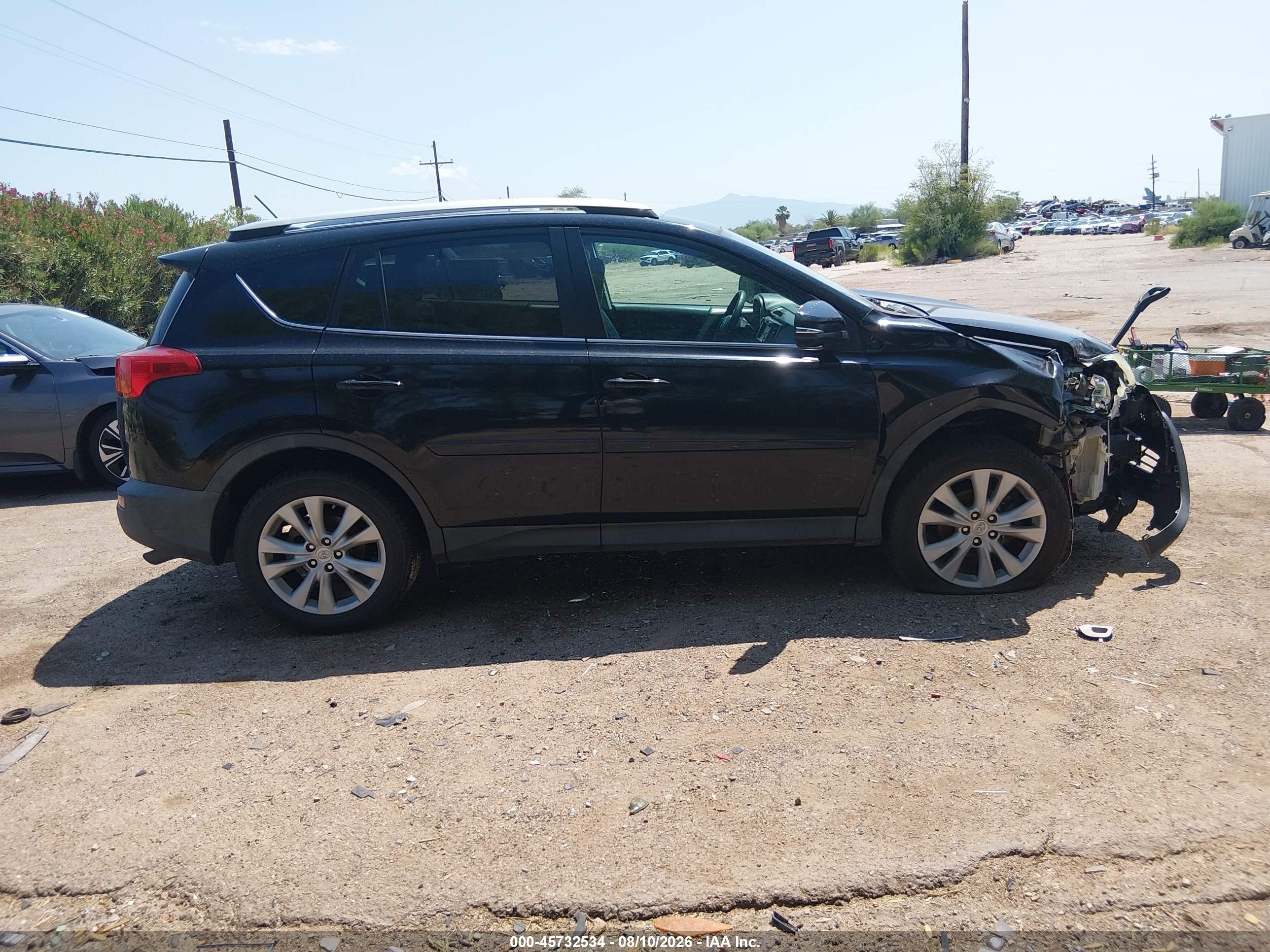 2014 Toyota Rav4 Limited Черный vin: 2T3DFREV7EW147850