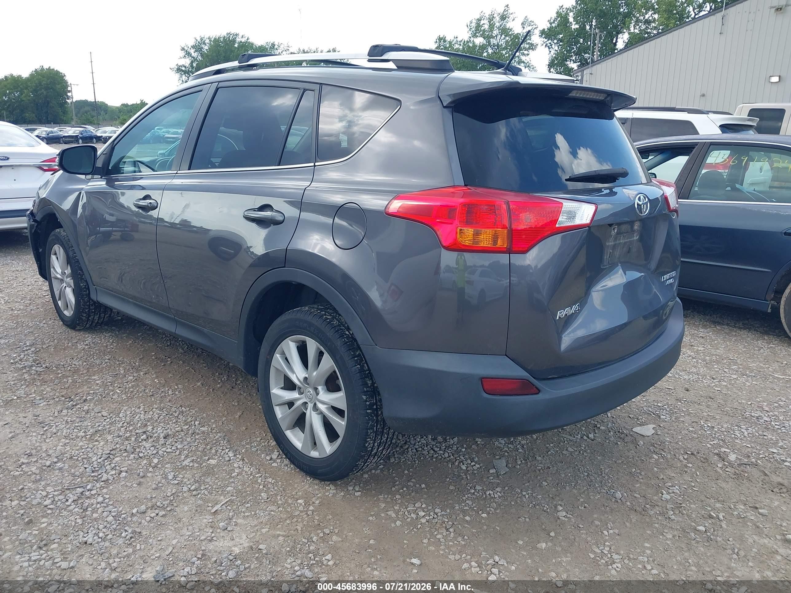 2014 Toyota Rav4 Limited Gray vin: 2T3DFREV7EW164650