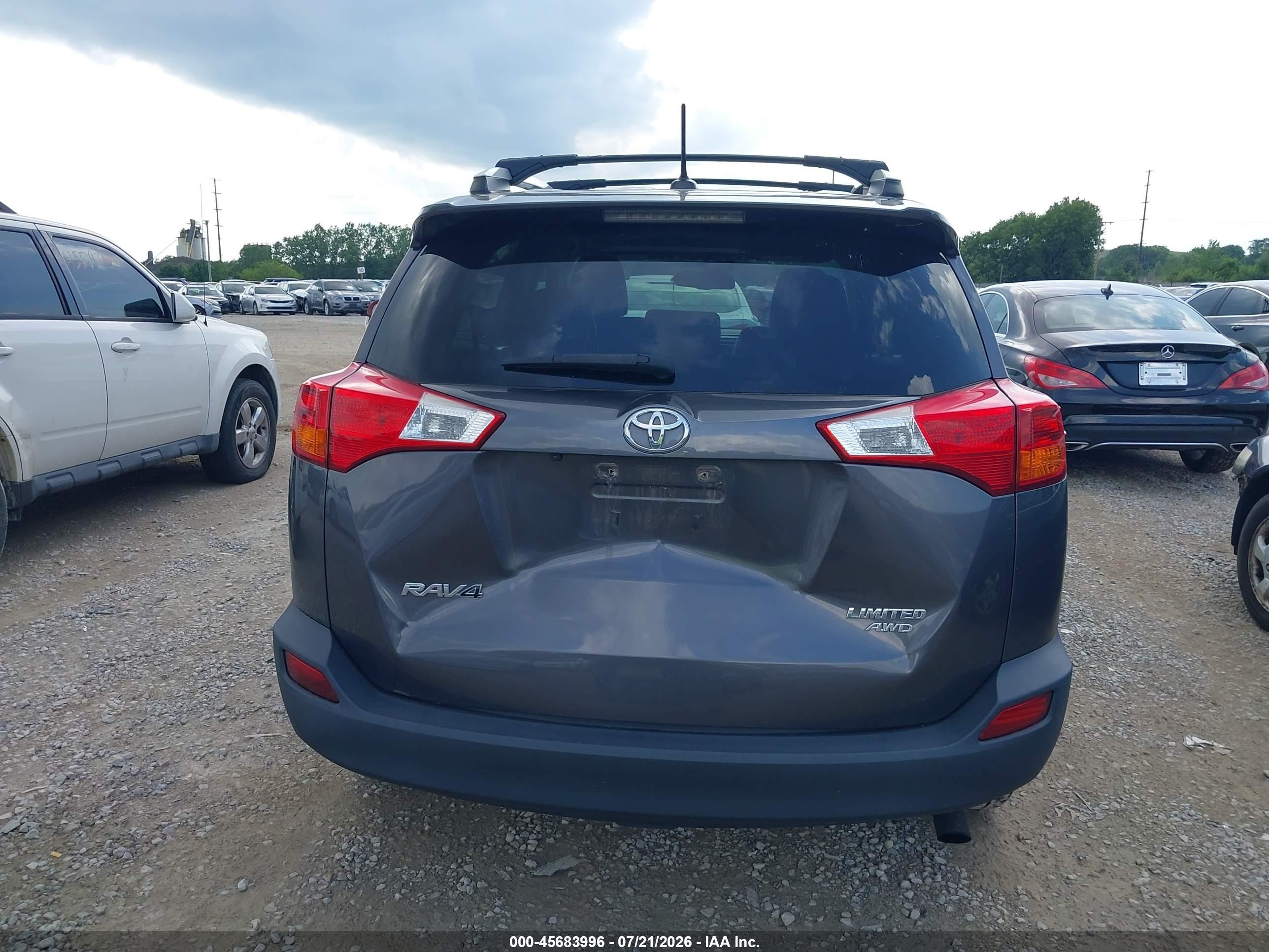 2014 Toyota Rav4 Limited Gray vin: 2T3DFREV7EW164650