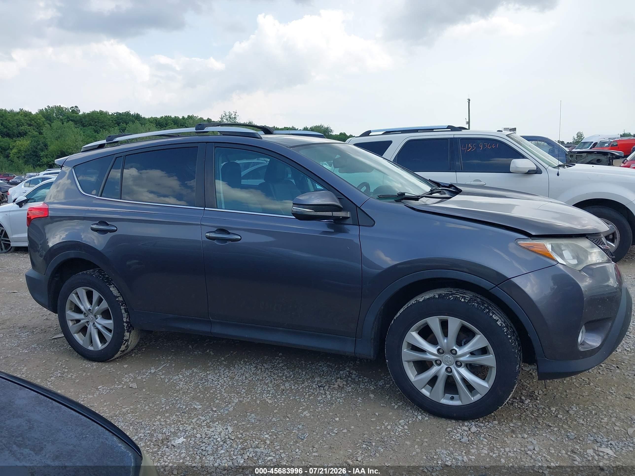 2014 Toyota Rav4 Limited Gray vin: 2T3DFREV7EW164650