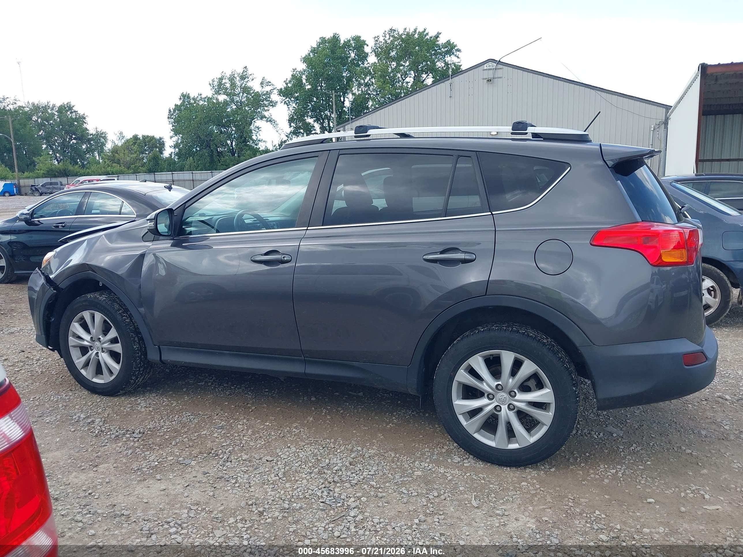 2014 Toyota Rav4 Limited Gray vin: 2T3DFREV7EW164650