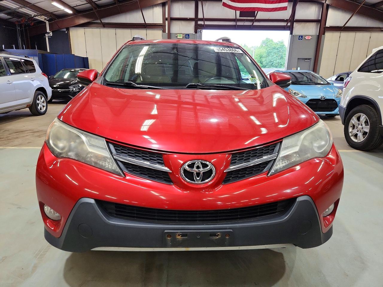 2014 Toyota Rav4 Limited Red vin: 2T3DFREV7EW171596