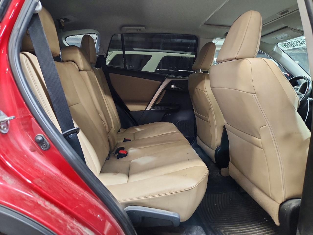 2014 Toyota Rav4 Limited Red vin: 2T3DFREV7EW171596