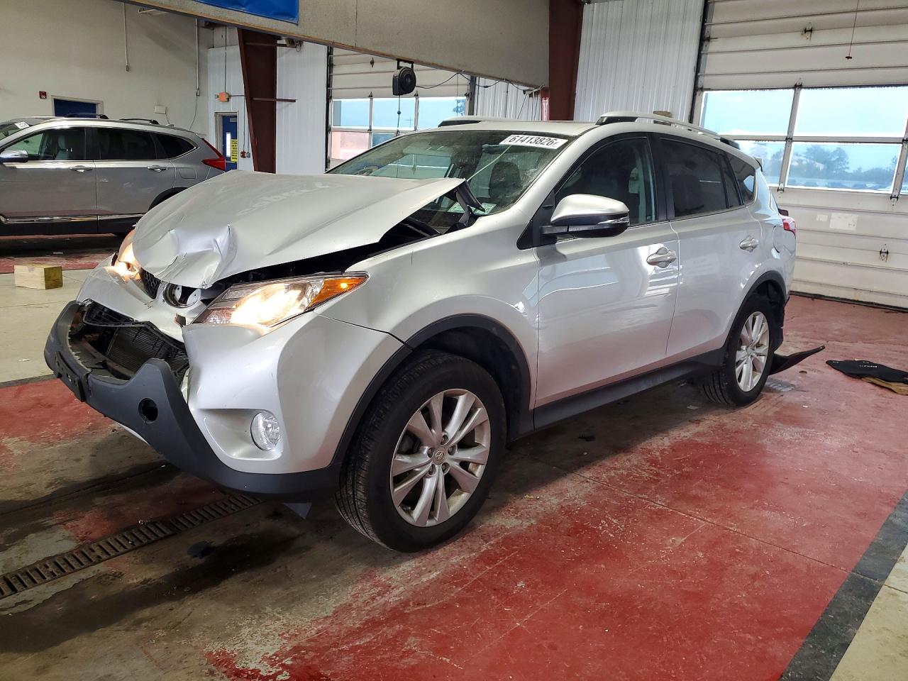 2014 Toyota Rav4 Limited Серебряный vin: 2T3DFREV7EW193789