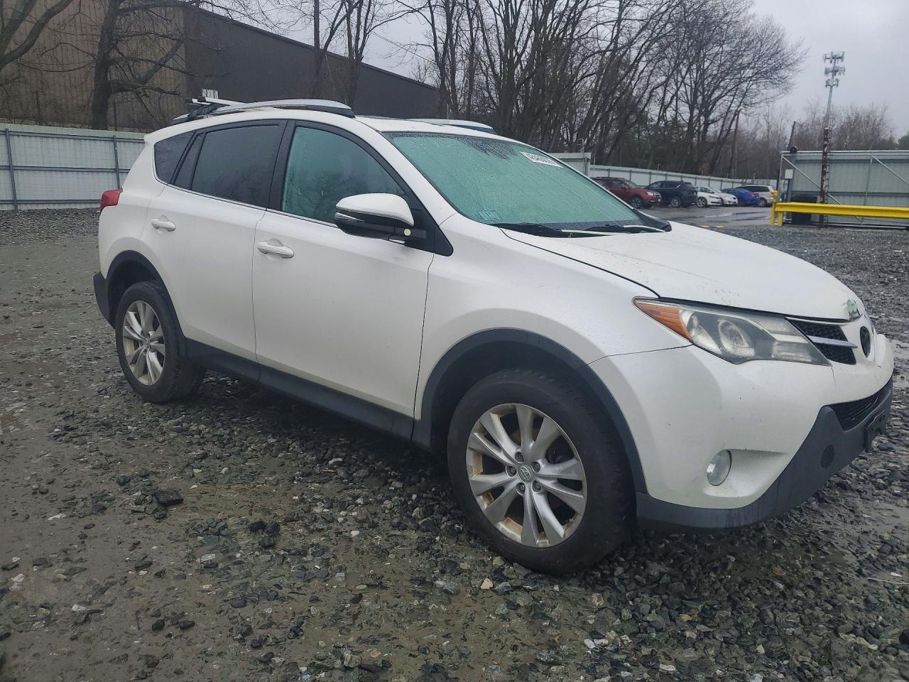 2014 Toyota Rav4 Limited White vin: 2T3DFREV7EW202992