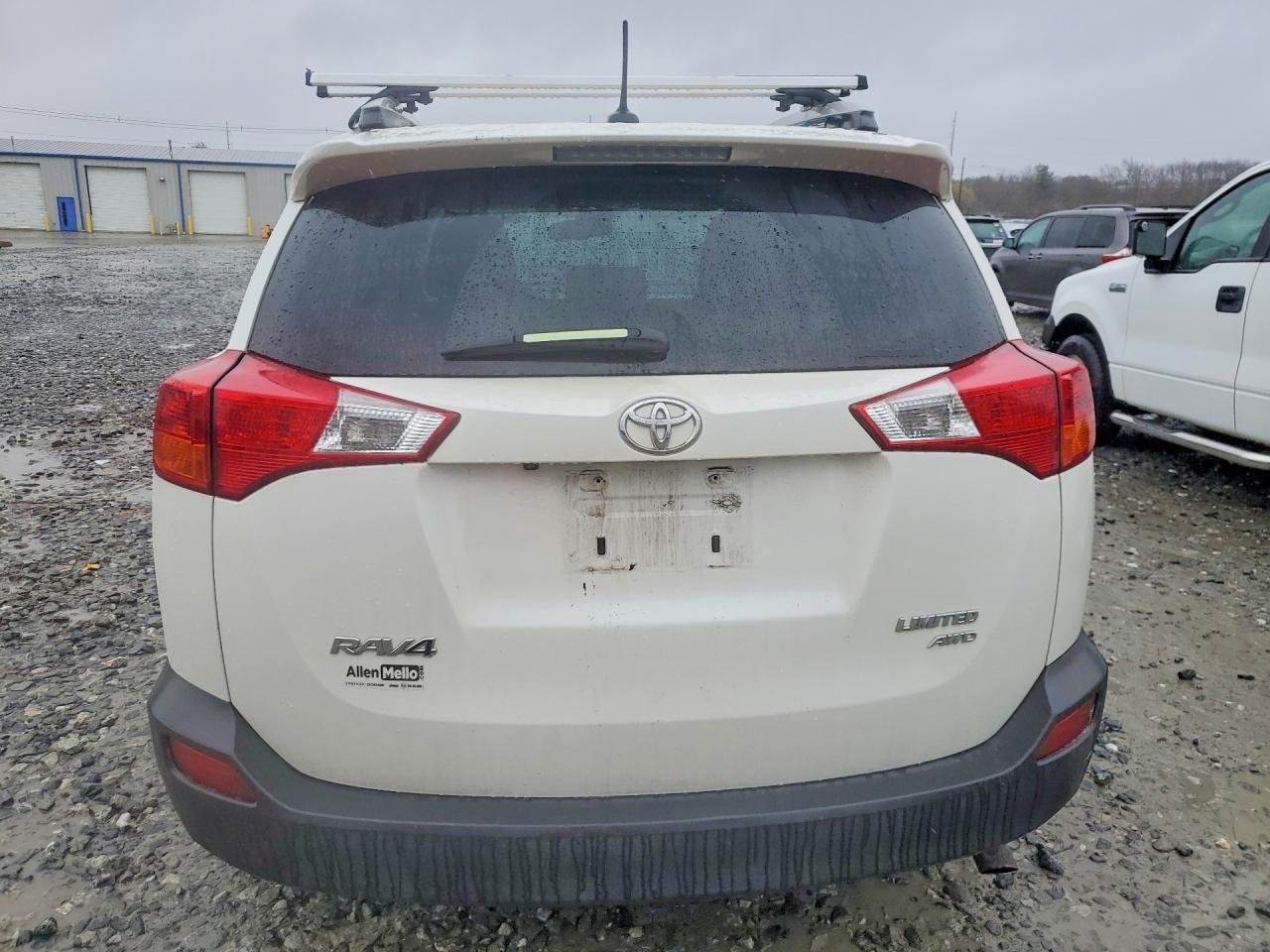 2014 Toyota Rav4 Limited White vin: 2T3DFREV7EW202992