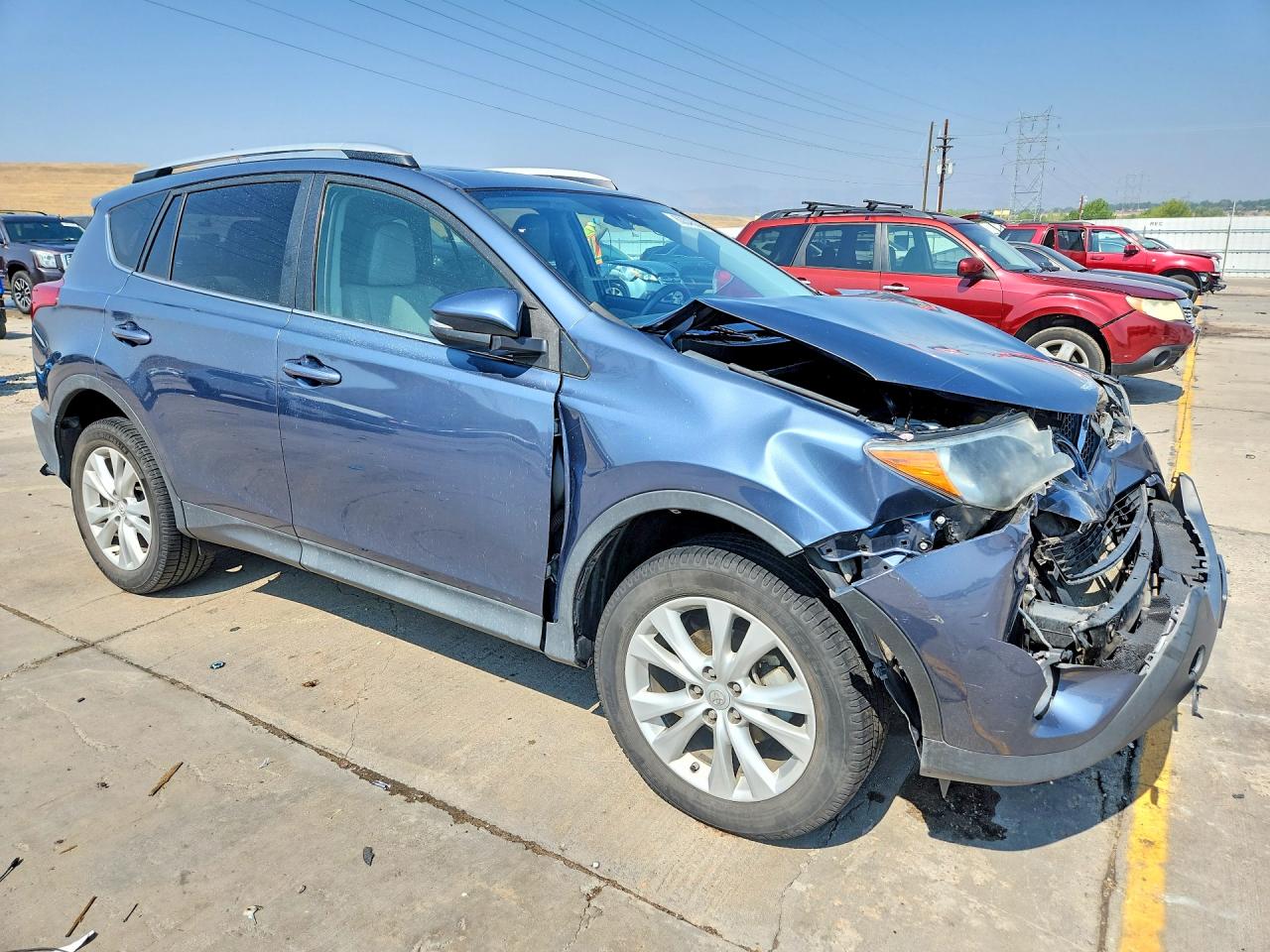 2014 Toyota Rav4 Limited Blue vin: 2T3DFREV7EW214303