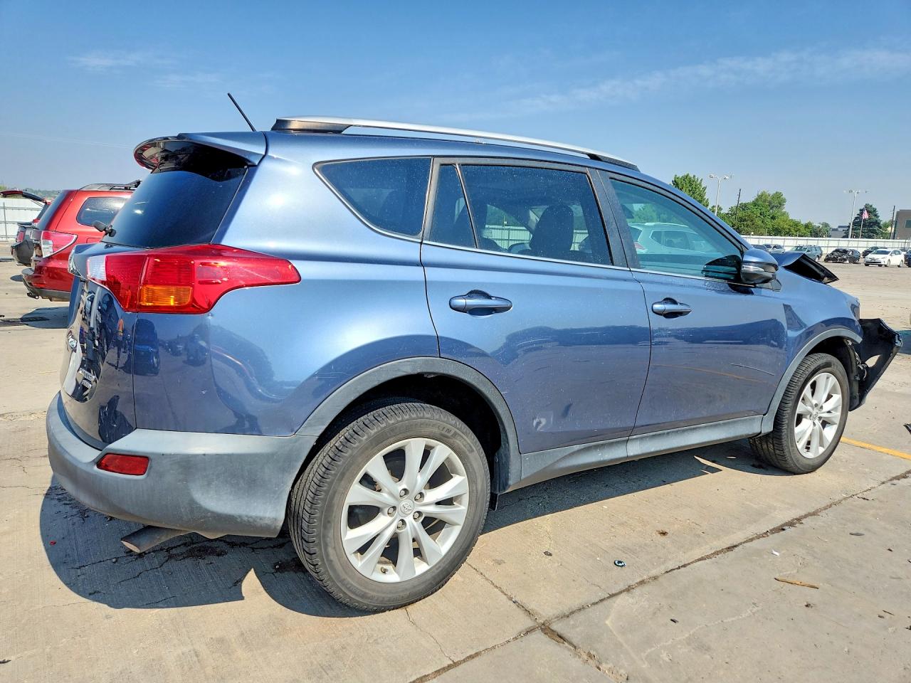 2014 Toyota Rav4 Limited Blue vin: 2T3DFREV7EW214303