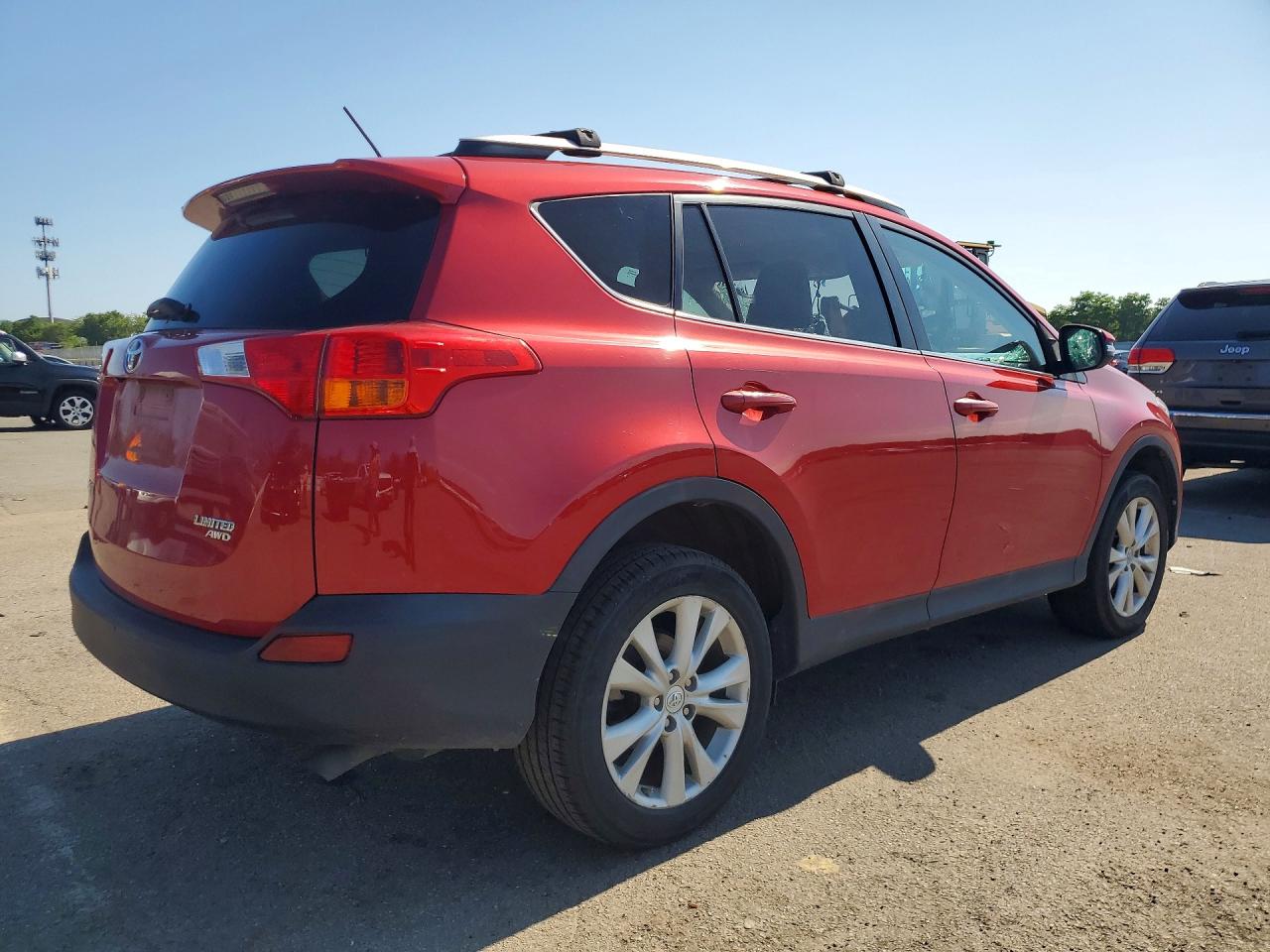 2014 Toyota Rav4 Limited Red vin: 2T3DFREV7EW226063