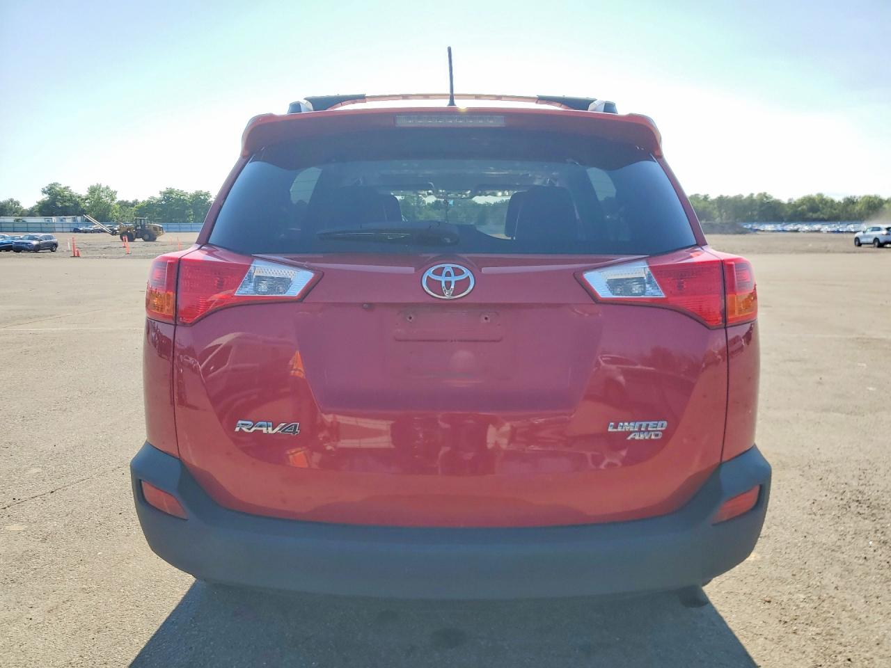 2014 Toyota Rav4 Limited Red vin: 2T3DFREV7EW226063
