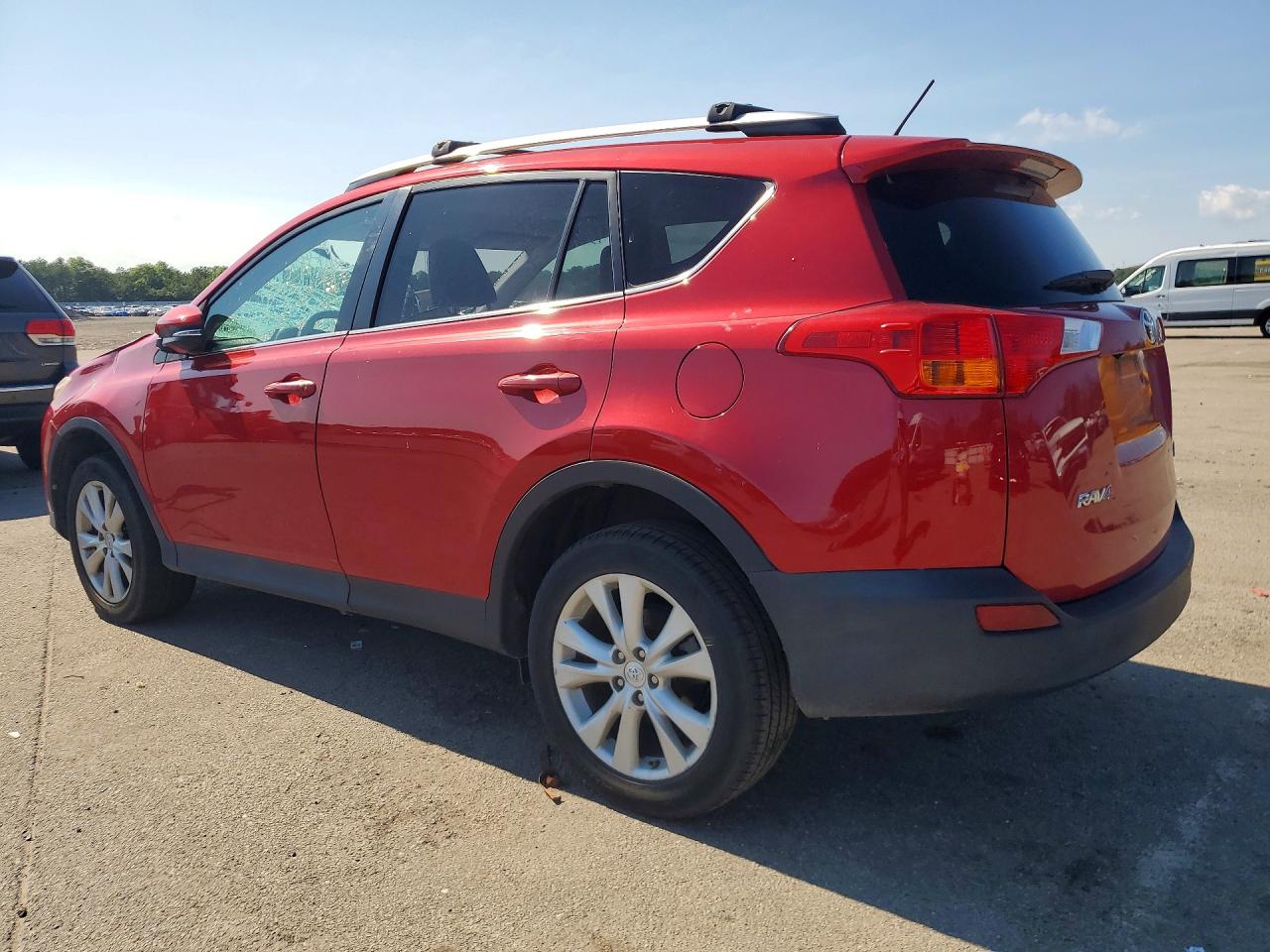 2014 Toyota Rav4 Limited Red vin: 2T3DFREV7EW226063