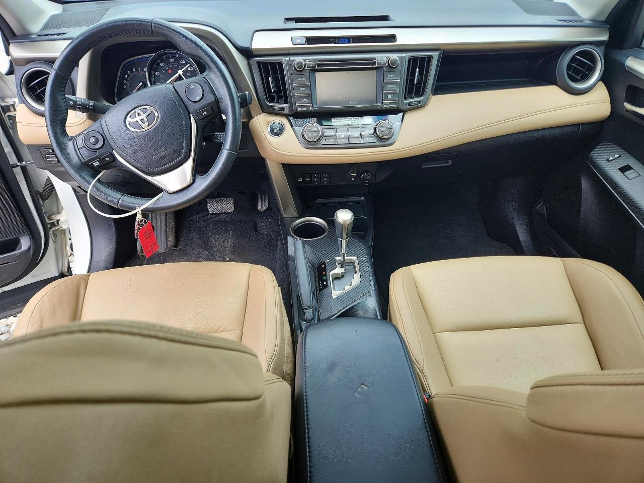 2015 Toyota Rav4 Limited White vin: 2T3DFREV7FW261154
