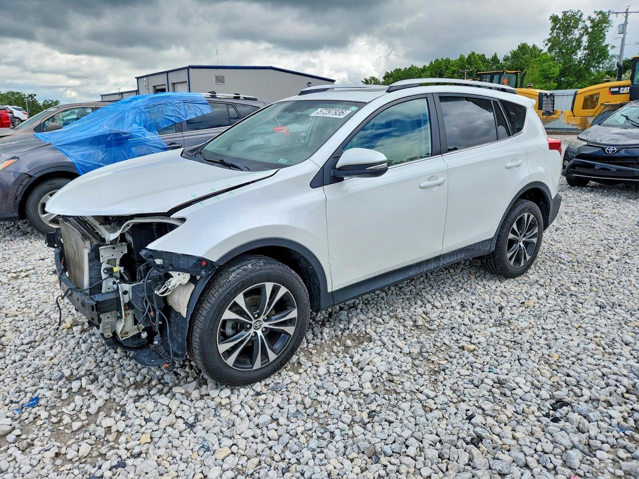2015 Toyota Rav4 Limited White vin: 2T3DFREV7FW261154