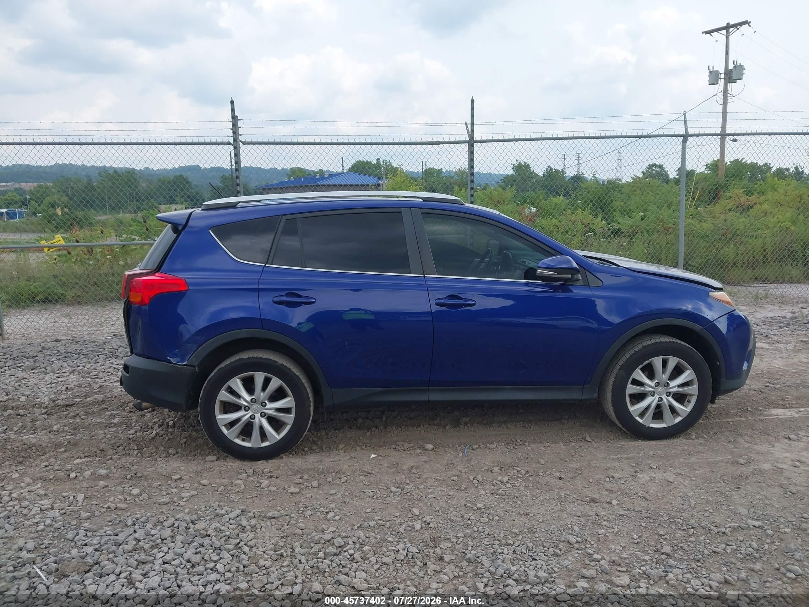 2015 Toyota Rav4 Limited Blue vin: 2T3DFREV7FW286135