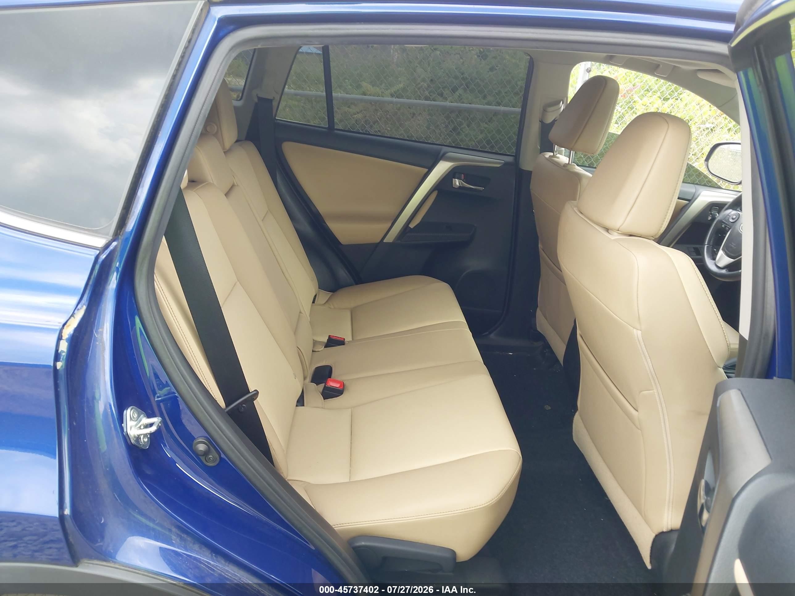 2015 Toyota Rav4 Limited Blue vin: 2T3DFREV7FW286135