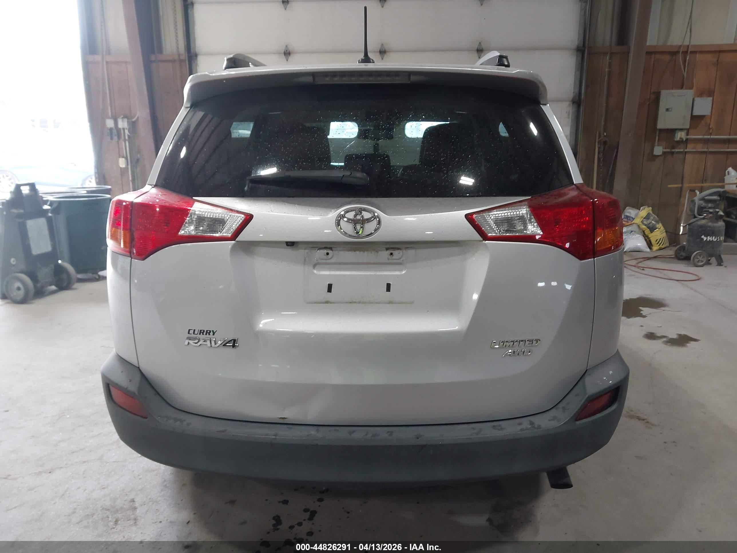 2015 Toyota Rav4 Limited Серый vin: 2T3DFREV7FW289035