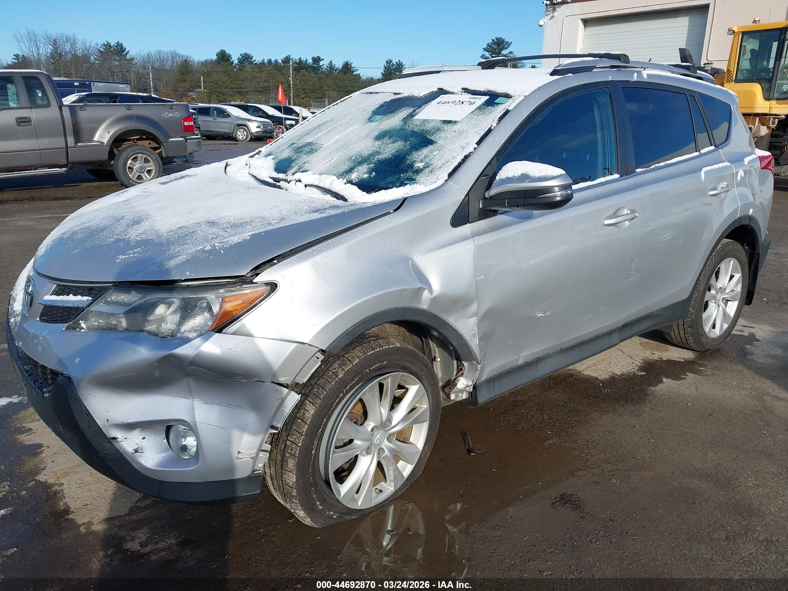 2015 Toyota Rav4 Limited Silver vin: 2T3DFREV7FW375722
