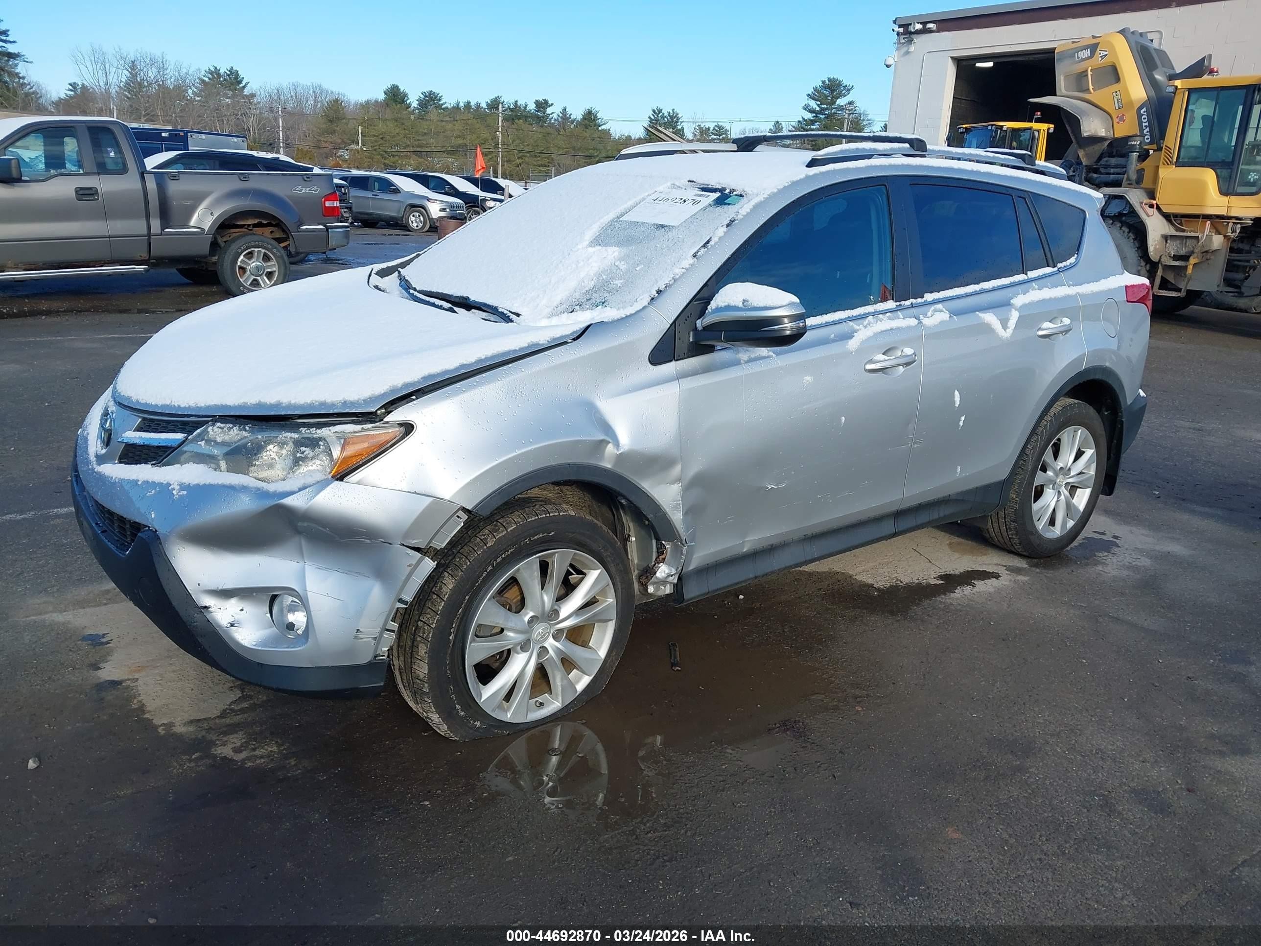 2015 Toyota Rav4 Limited Silver vin: 2T3DFREV7FW375722