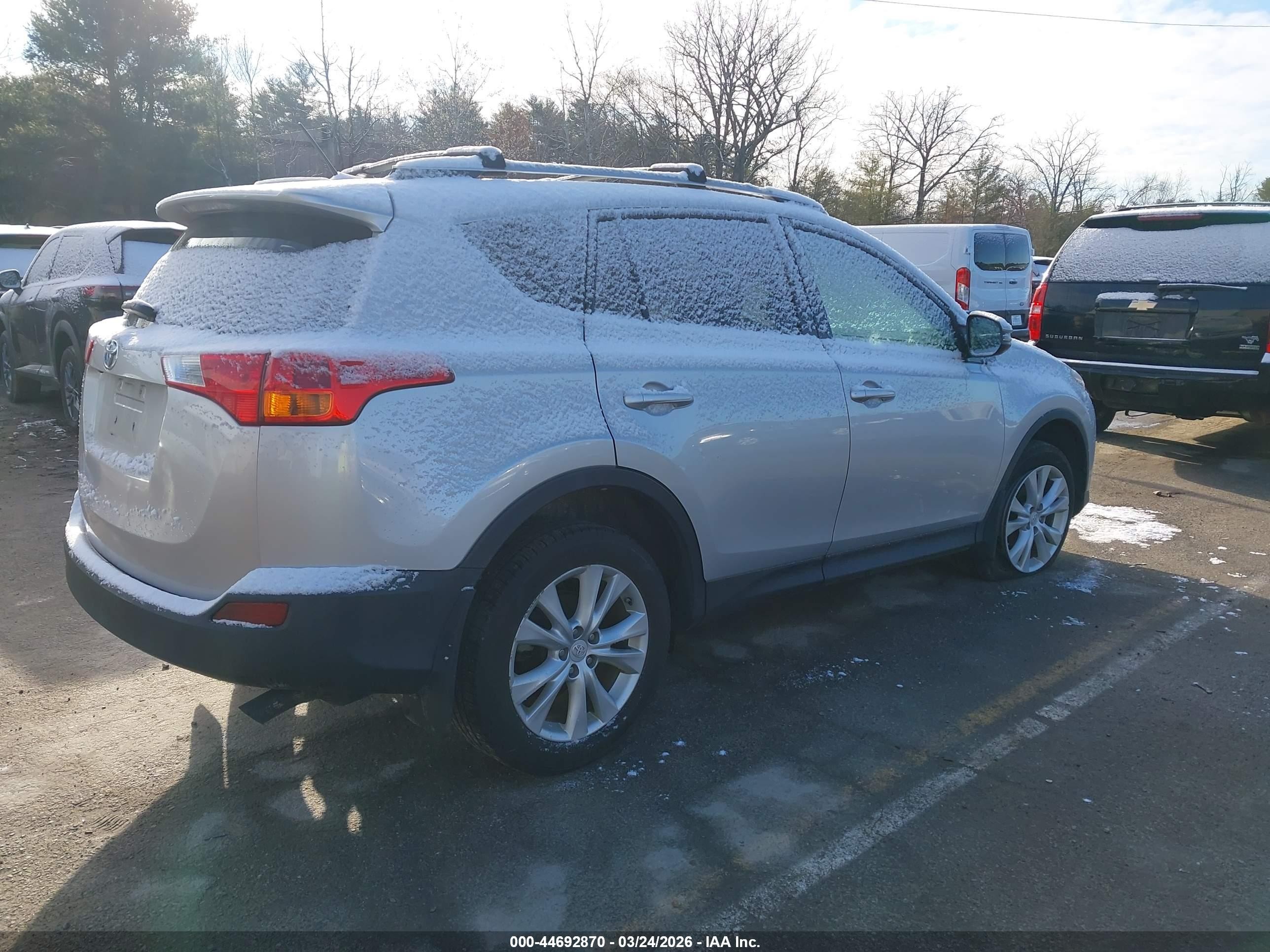 2015 Toyota Rav4 Limited Silver vin: 2T3DFREV7FW375722