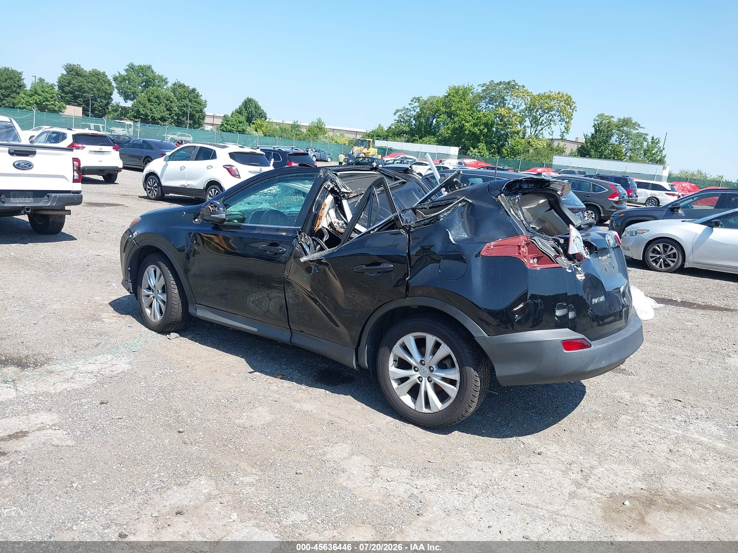 2013 Toyota Rav4 Limited Black vin: 2T3DFREV8DW011127