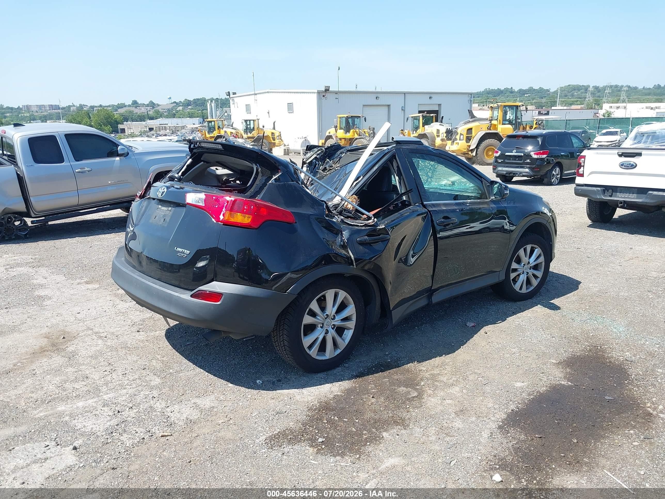 2013 Toyota Rav4 Limited Black vin: 2T3DFREV8DW011127
