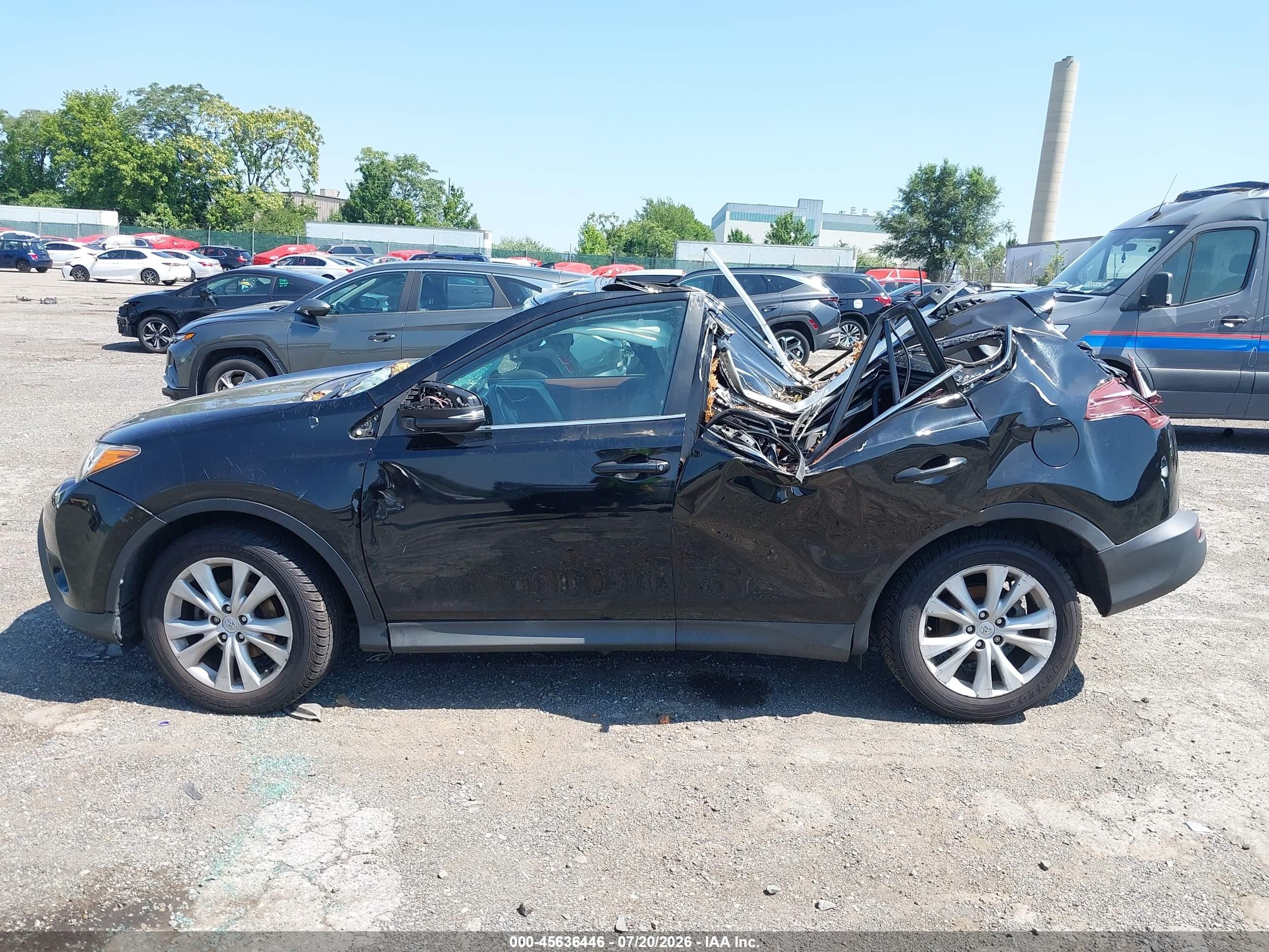 2013 Toyota Rav4 Limited Black vin: 2T3DFREV8DW011127