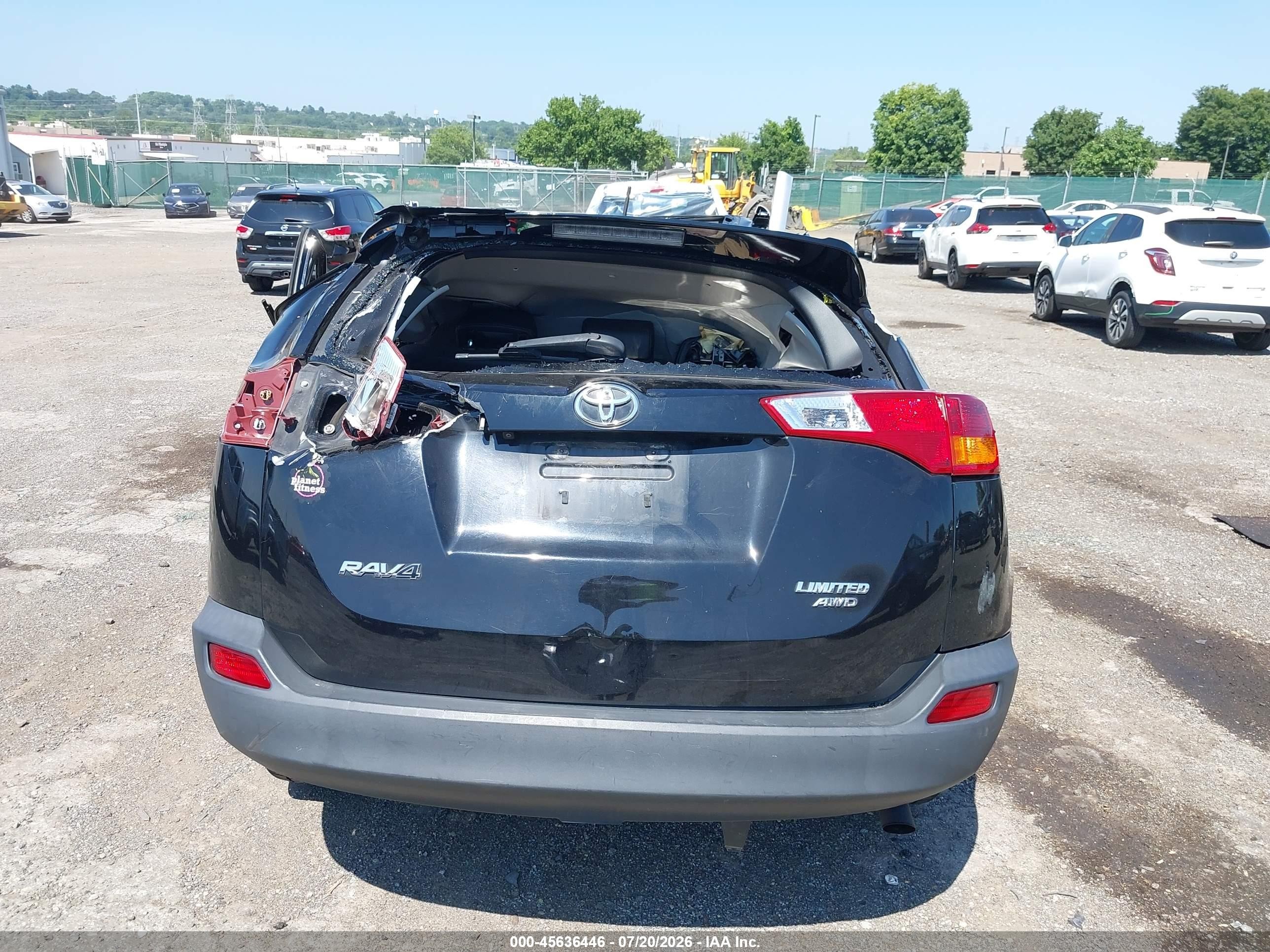 2013 Toyota Rav4 Limited Black vin: 2T3DFREV8DW011127