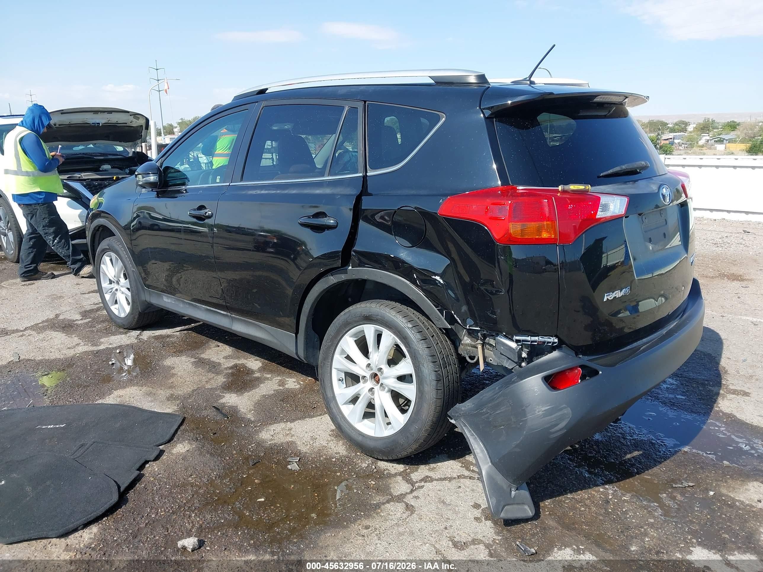 2013 Toyota Rav4 Limited Black vin: 2T3DFREV8DW019308